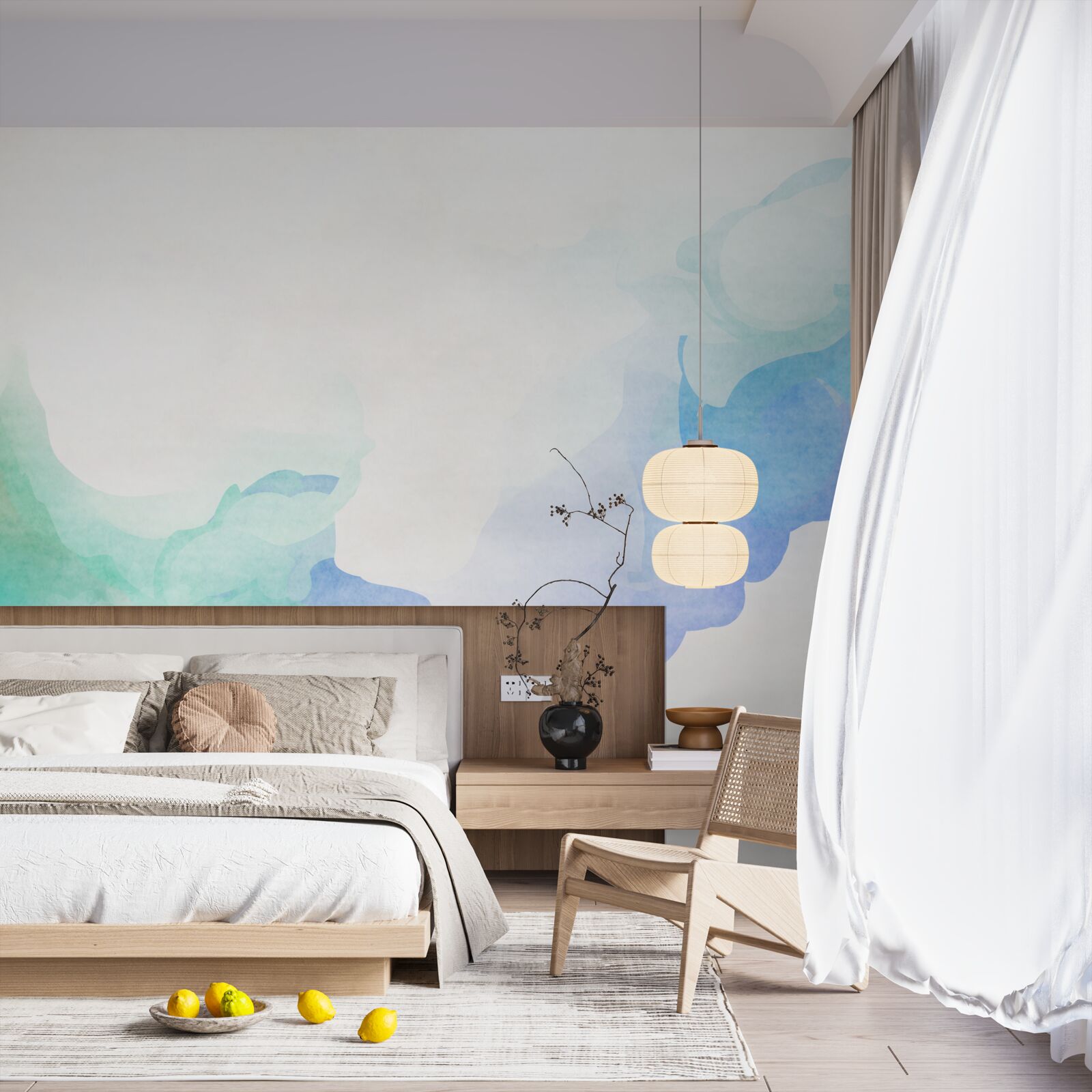 Fototapet combinație de două culori