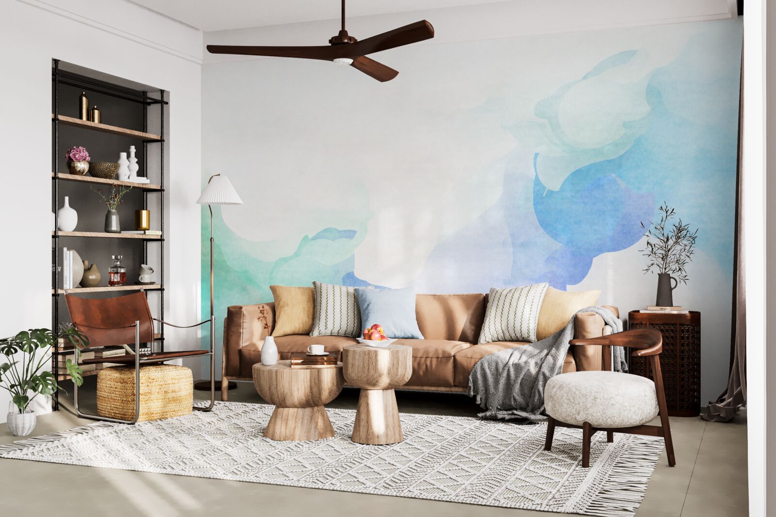 Fototapet combinație de două culori