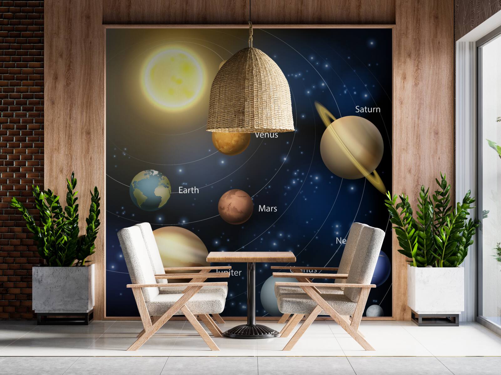 Fototapet universul, corpurile cerești și stelele