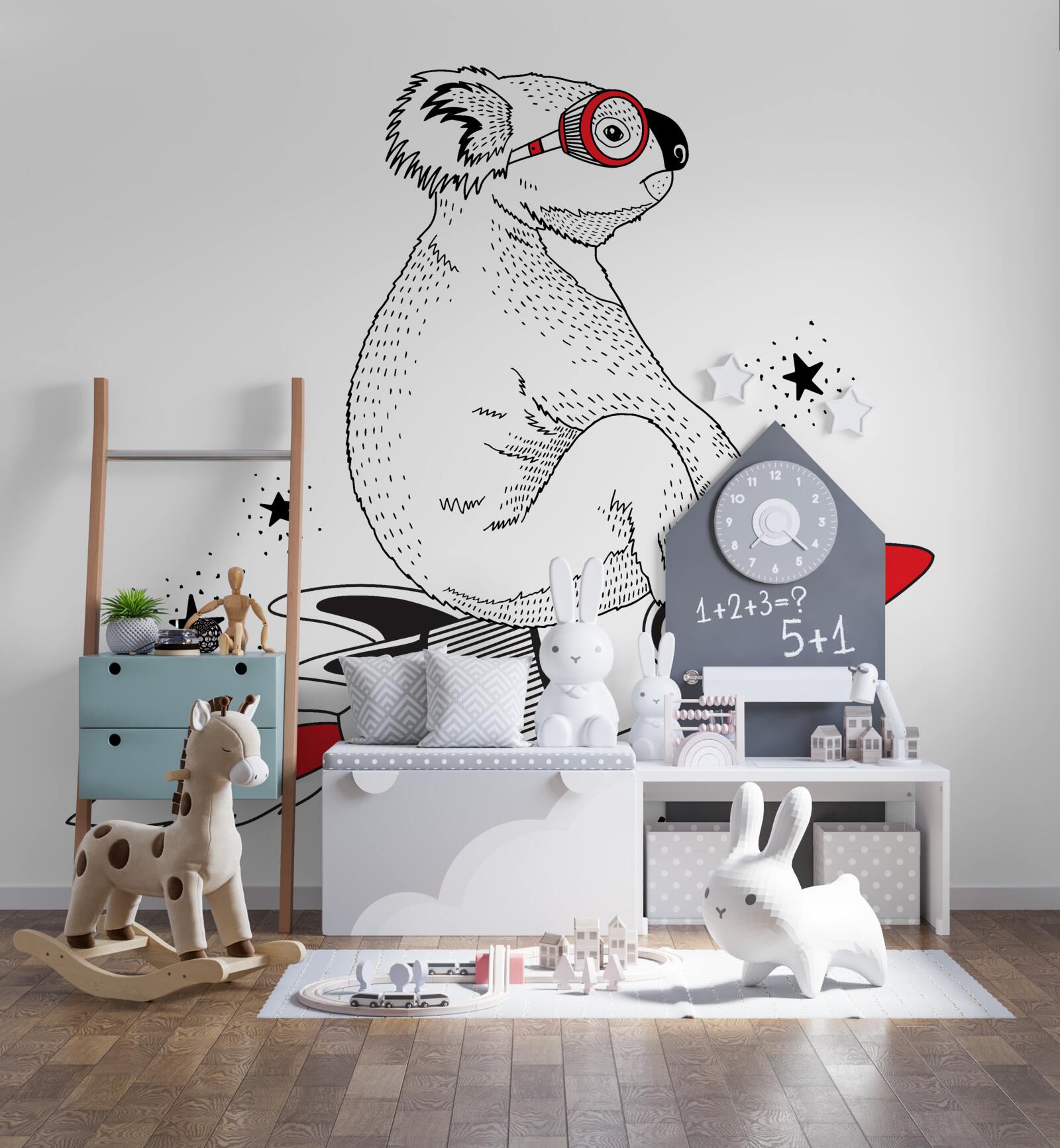 Fototapet rakieta koala