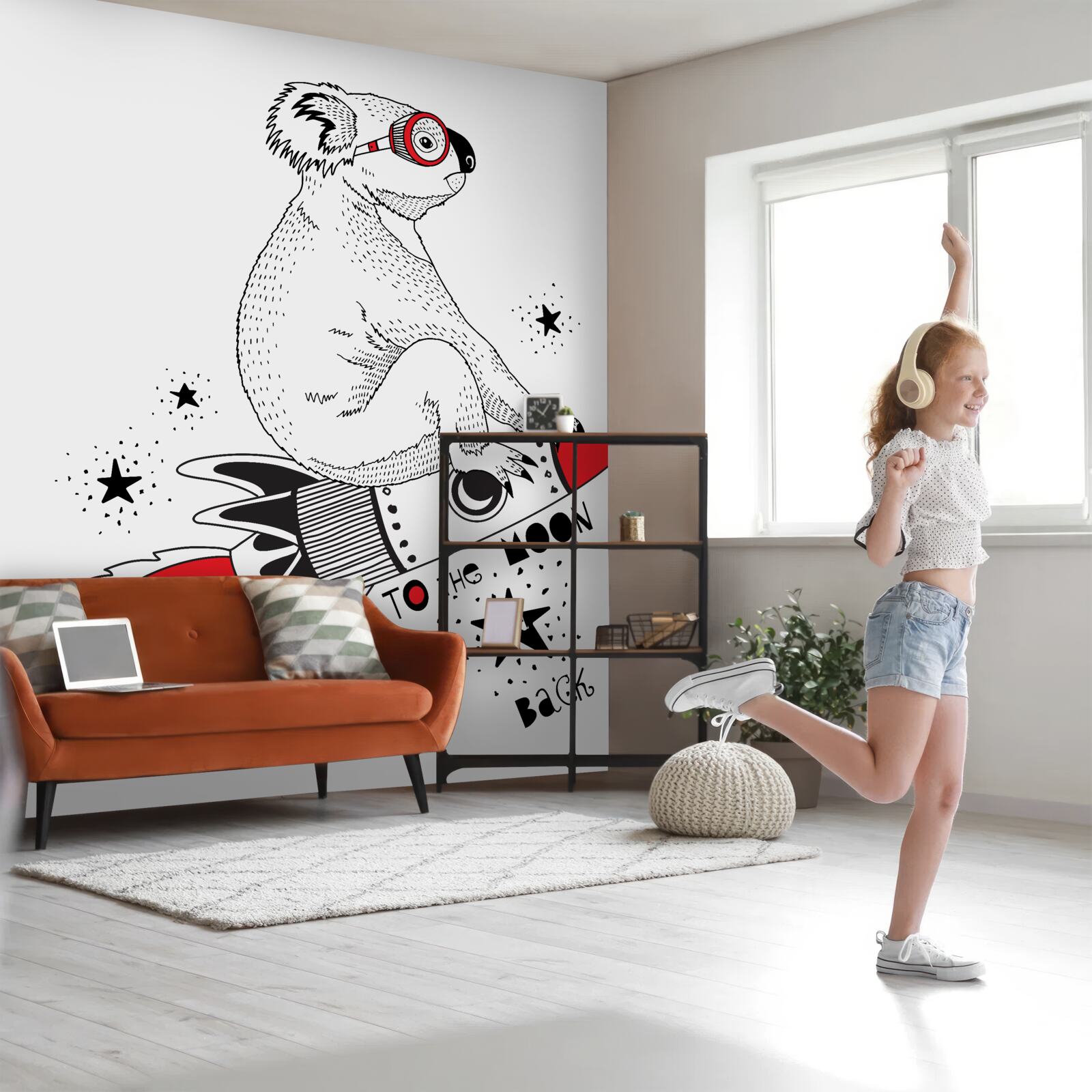 Fototapet rakieta koala