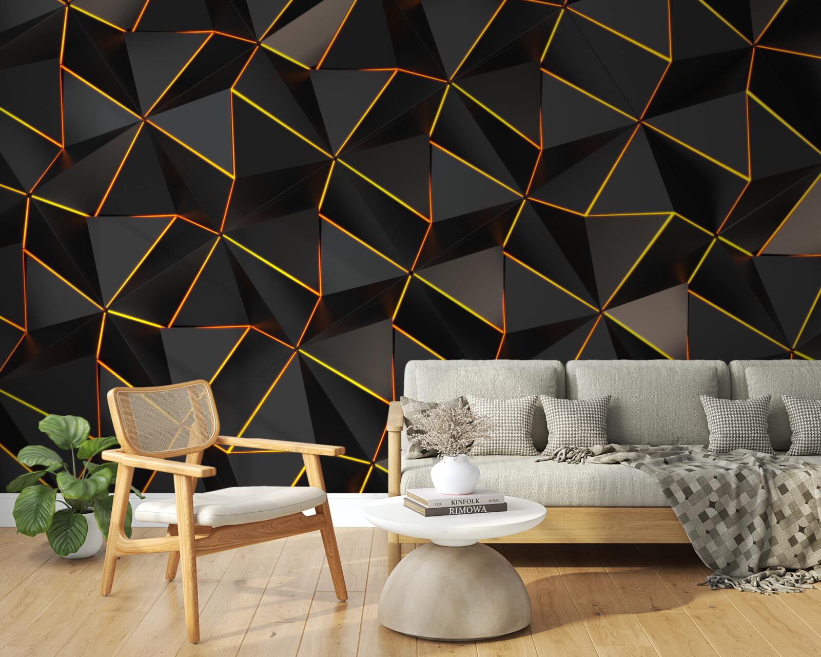 Fototapet piramide 3d cu aur