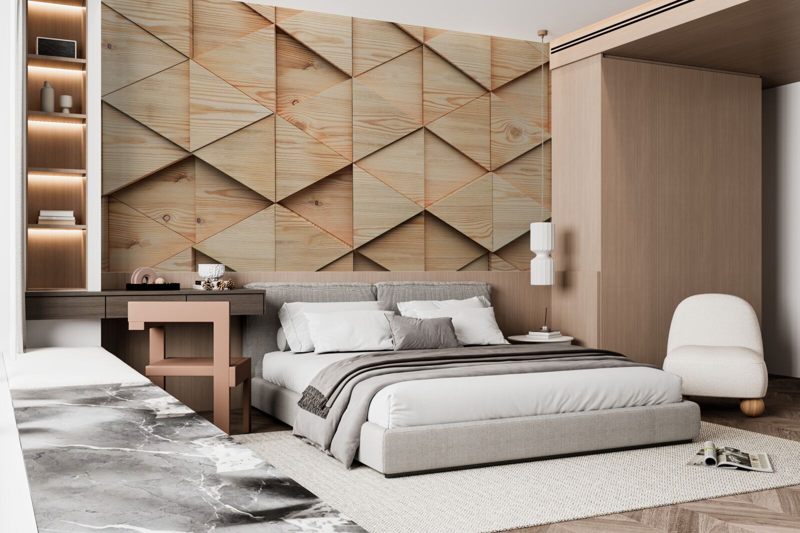 Fototapet scândură mare de parchet