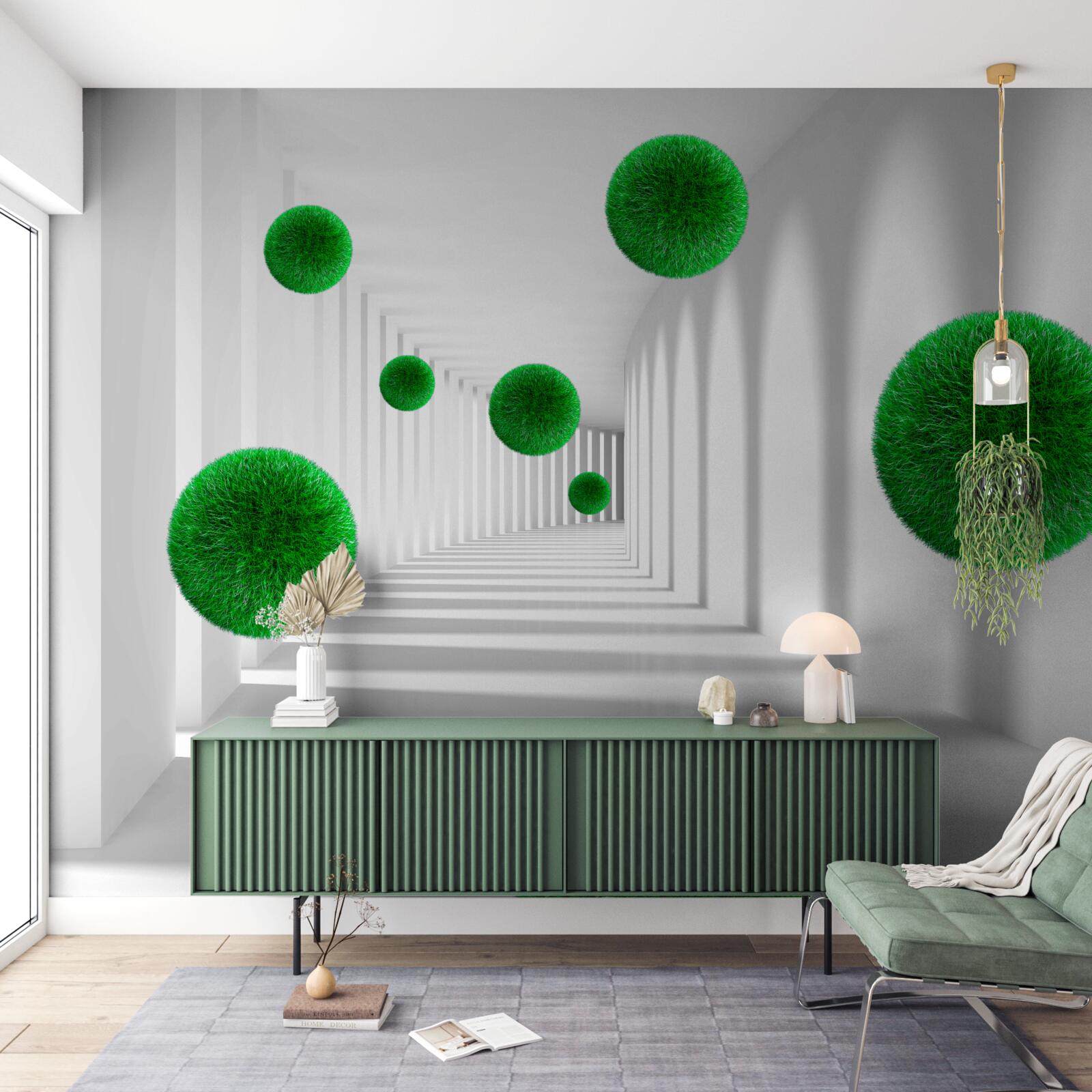 Fototapet bile verzi dense plutitoare