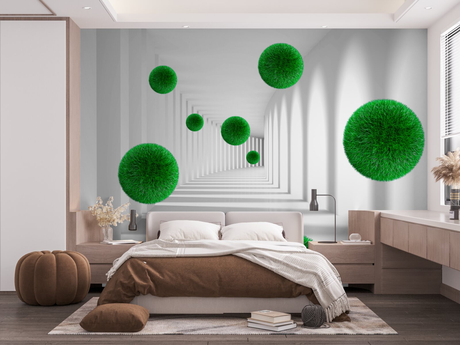 Fototapet bile verzi dense plutitoare