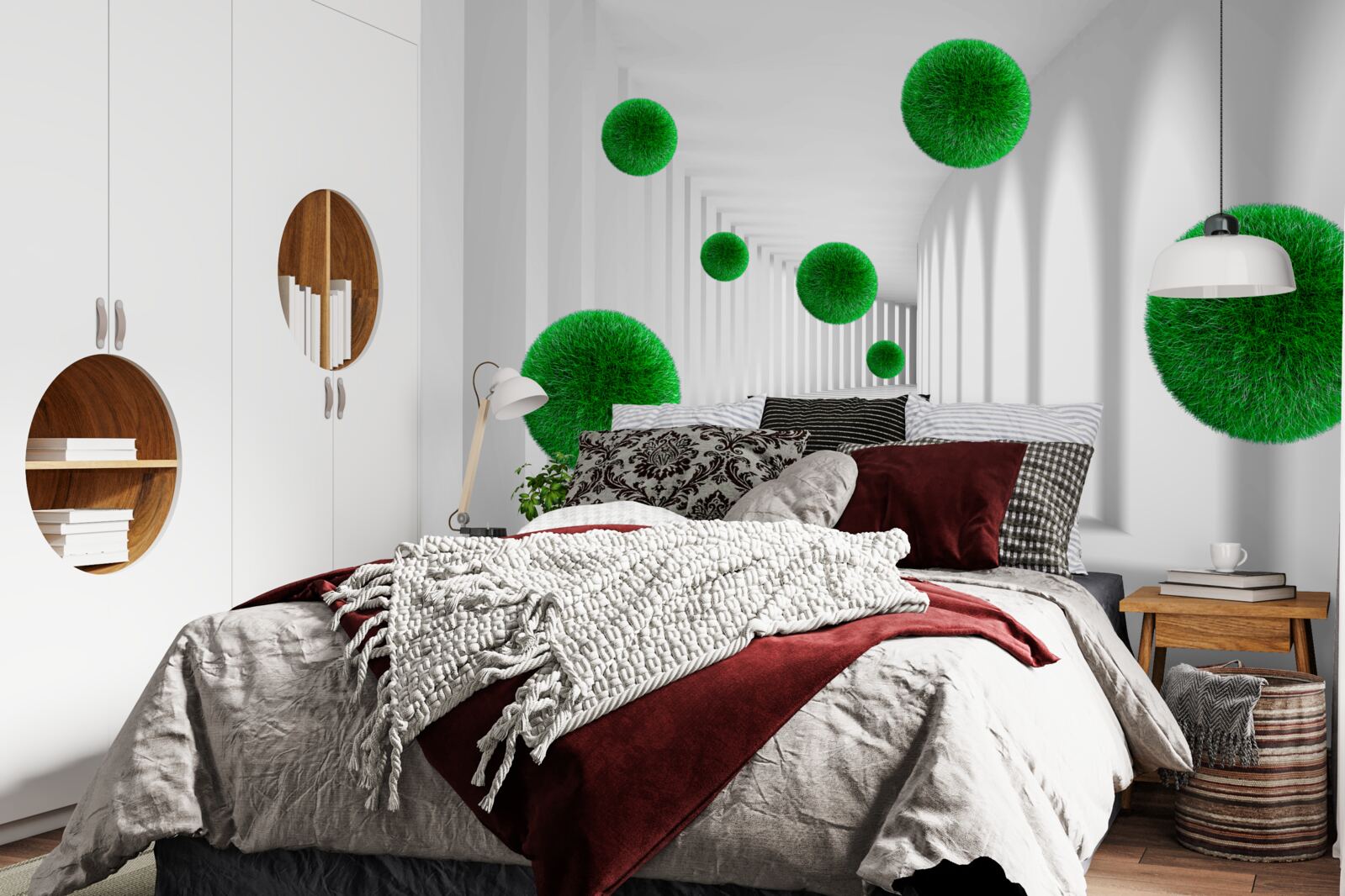 Fototapet bile verzi dense plutitoare