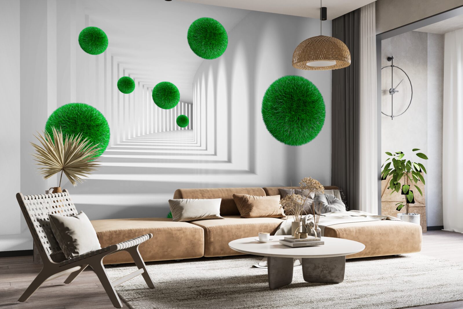 Fototapet bile verzi dense plutitoare