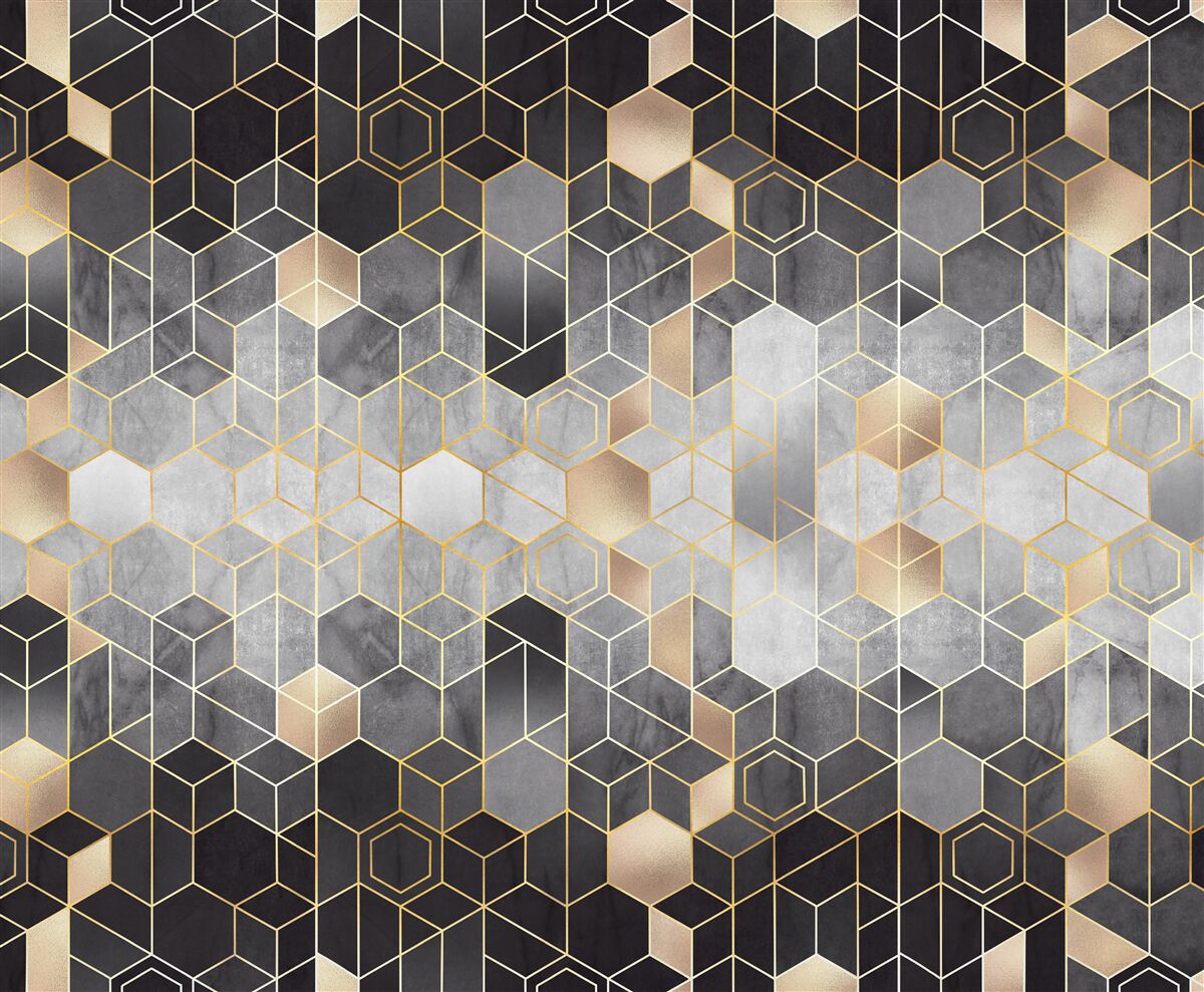 Fototapet imagine abstractă a unei păduri de iarnă în ceață