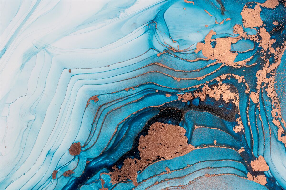 Fototapet apa intră în contact cu nisipul de marmură