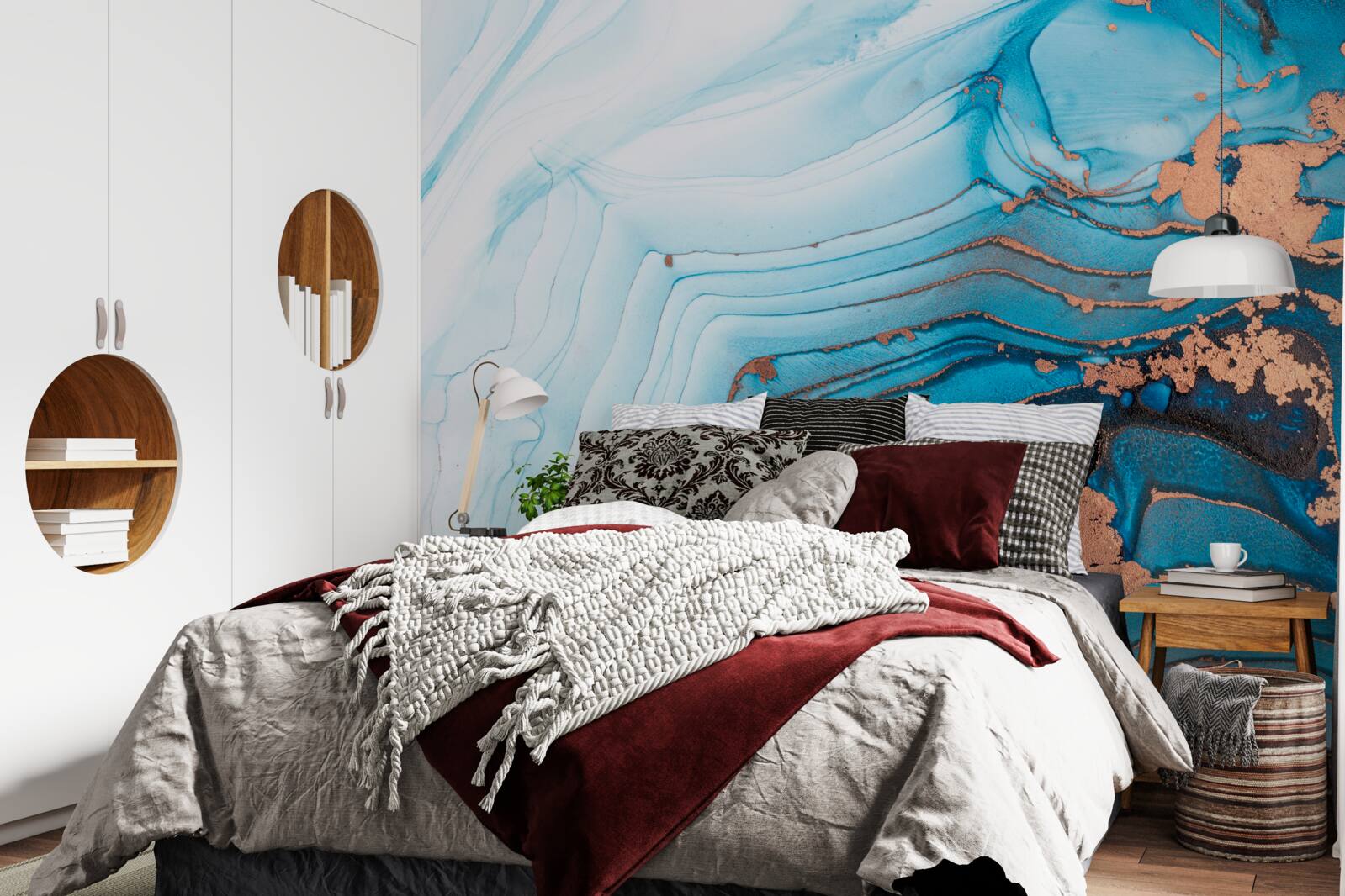 Fototapet apa intră în contact cu nisipul de marmură