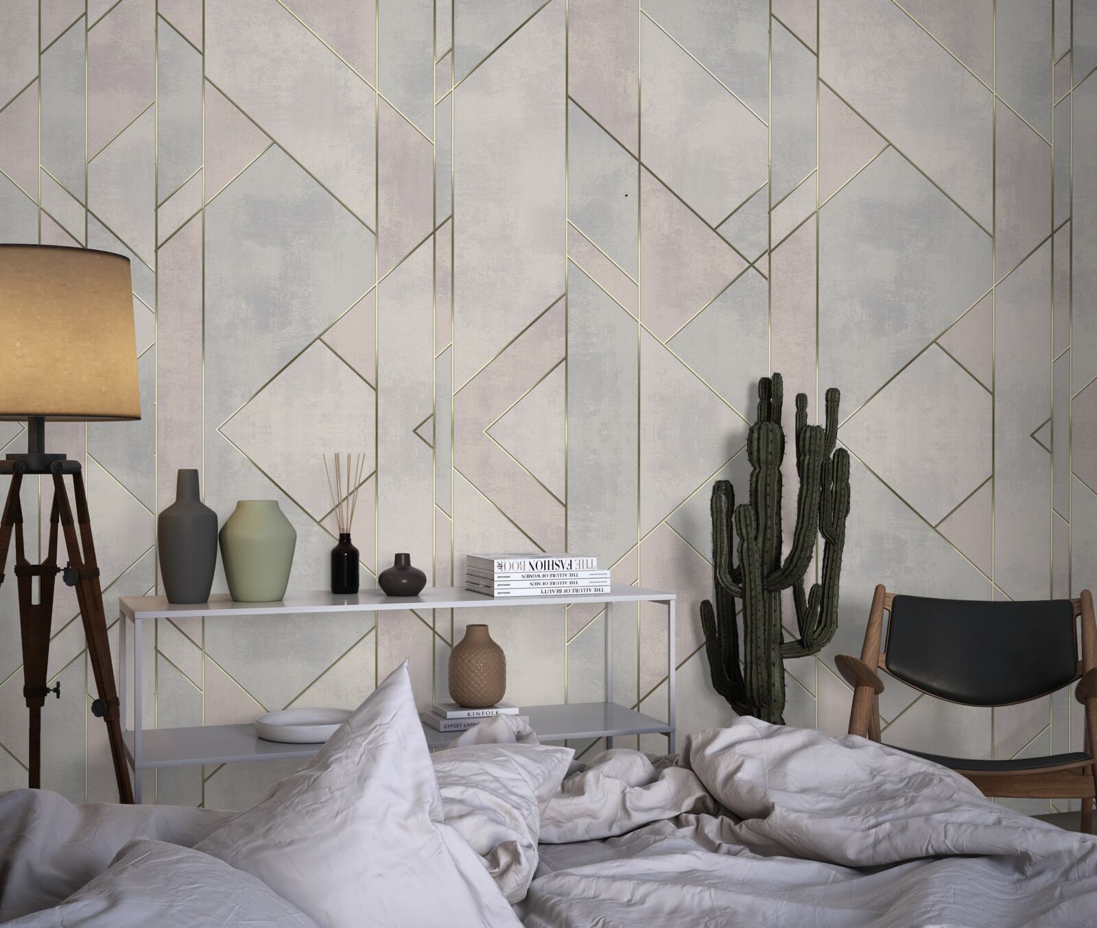 Fototapet linii drepte pe o suprafață de marmură