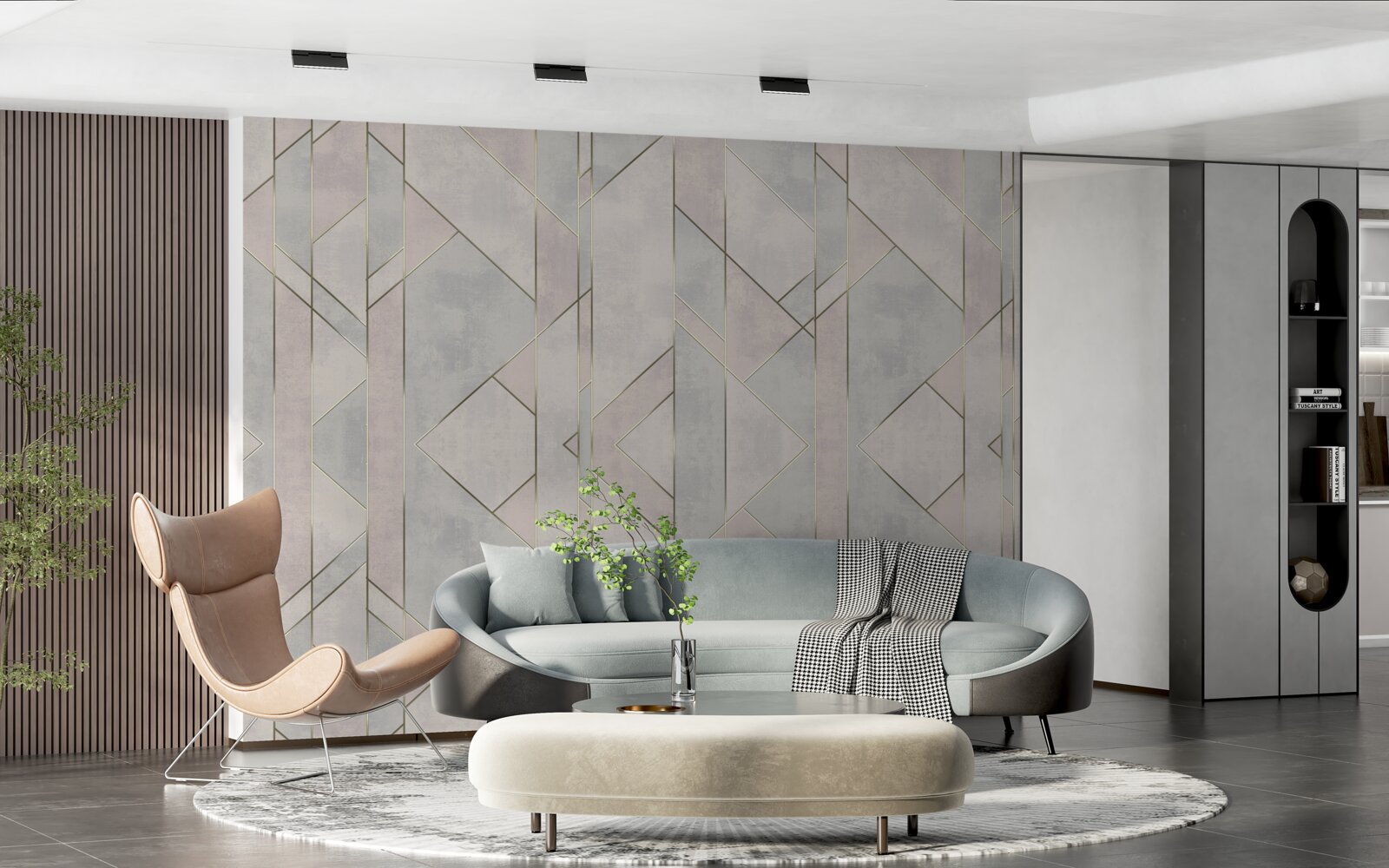 Fototapet linii drepte pe o suprafață de marmură