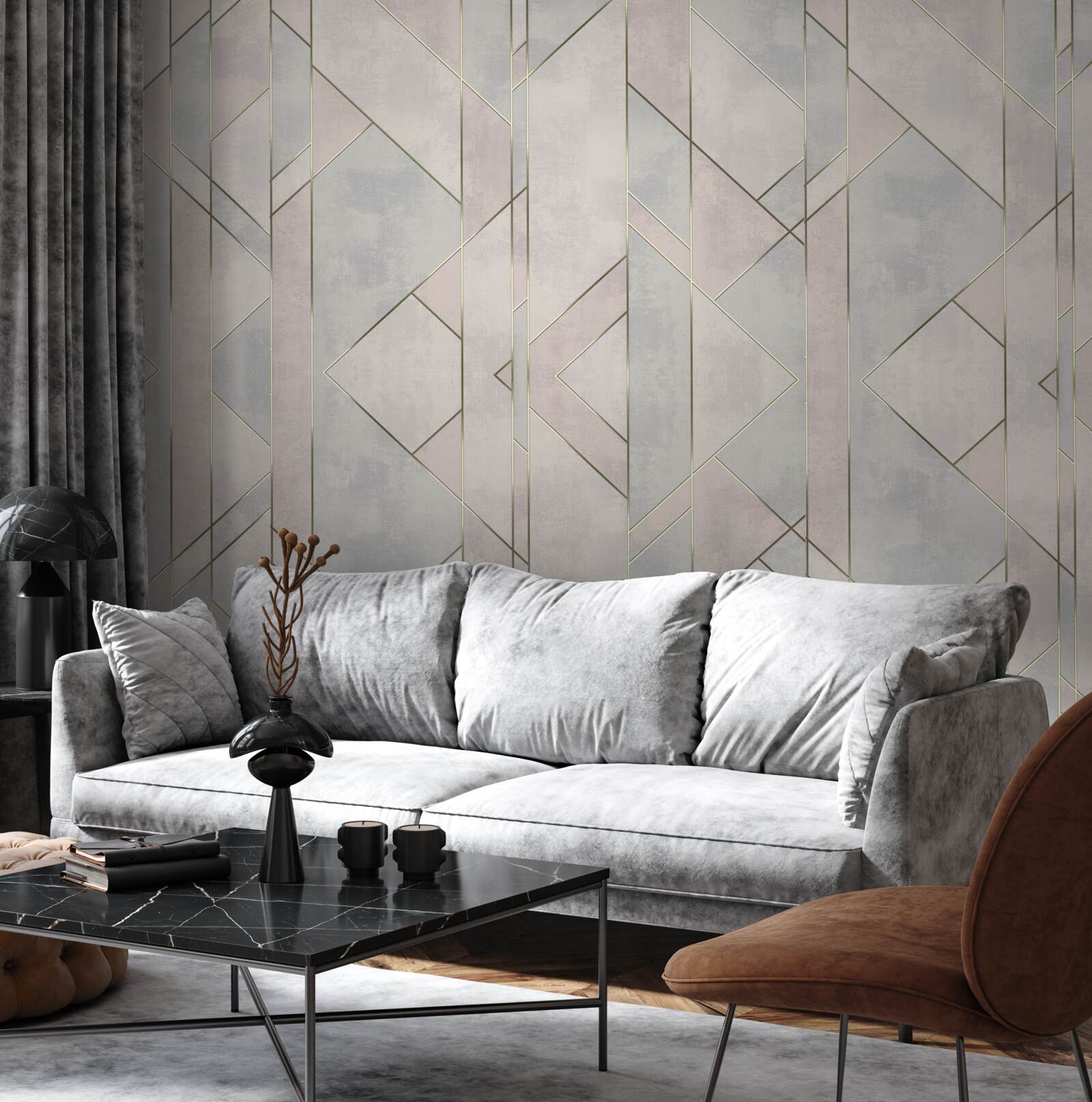 Fototapet linii drepte pe o suprafață de marmură