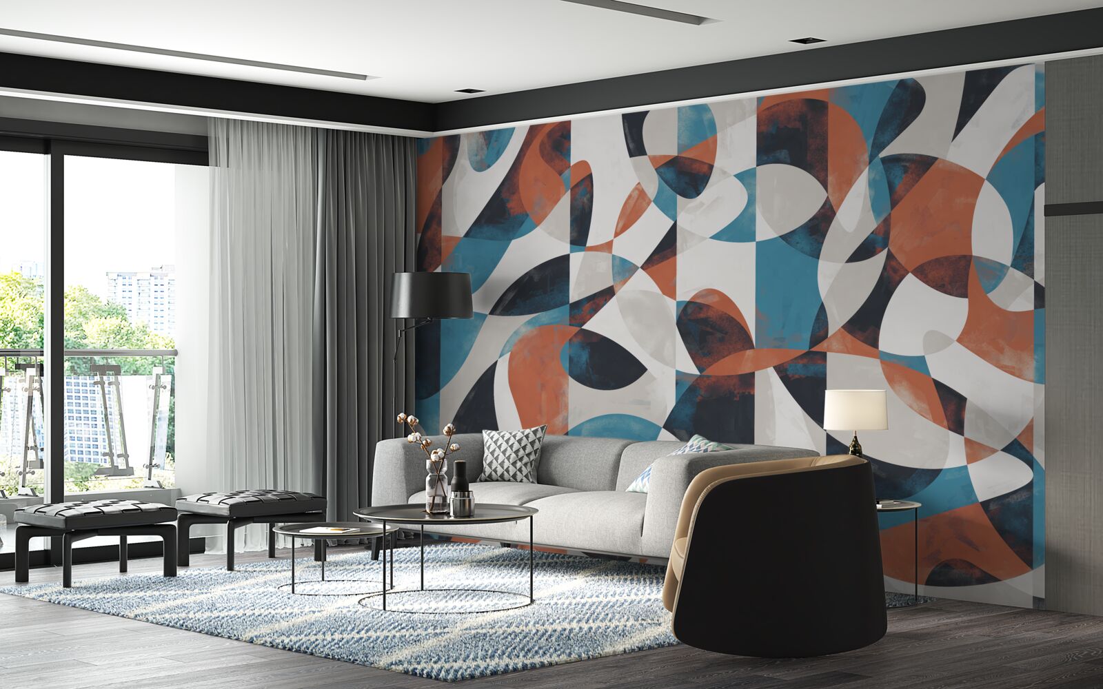 Fototapet figuri abstracte