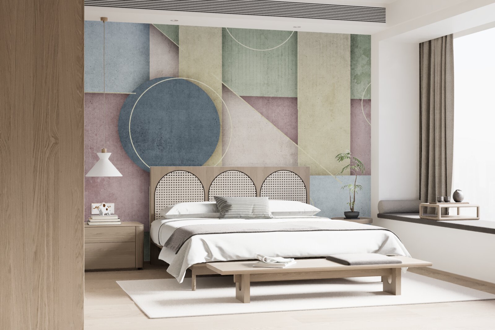 Fototapet compoziție cu elemente geometrice