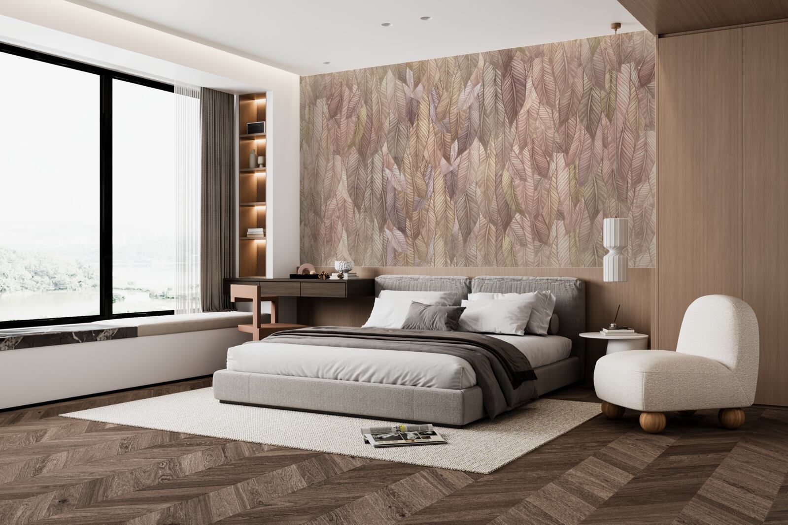 Fototapet tufișuri luxuriante de ferigi