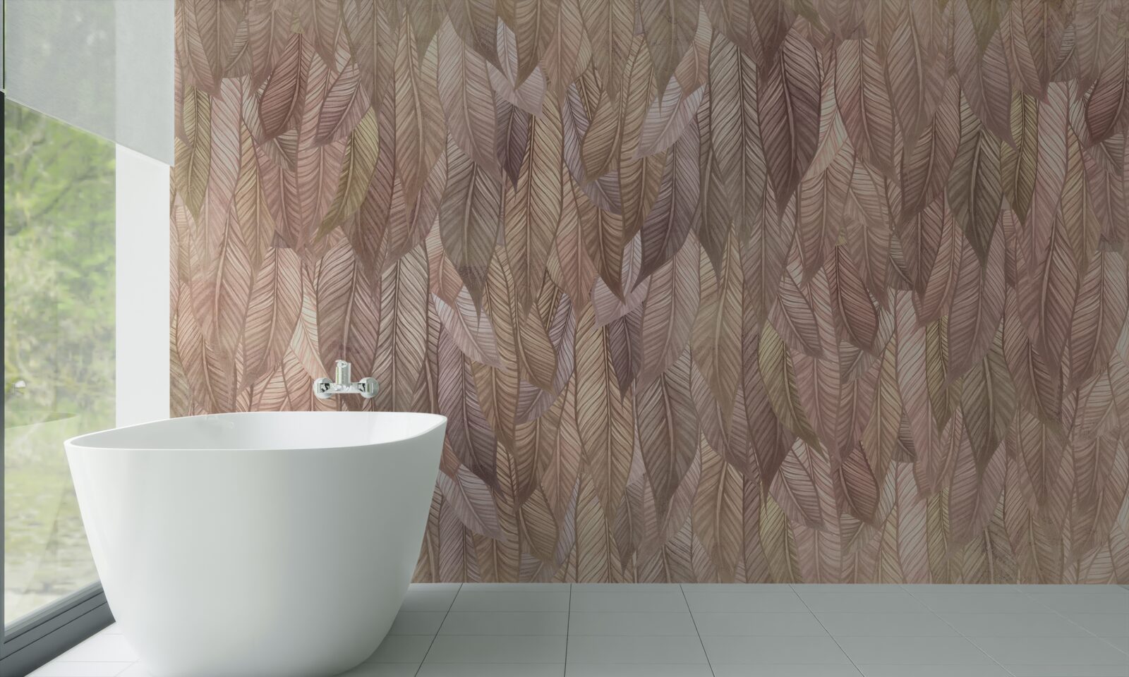 Fototapet tufișuri luxuriante de ferigi