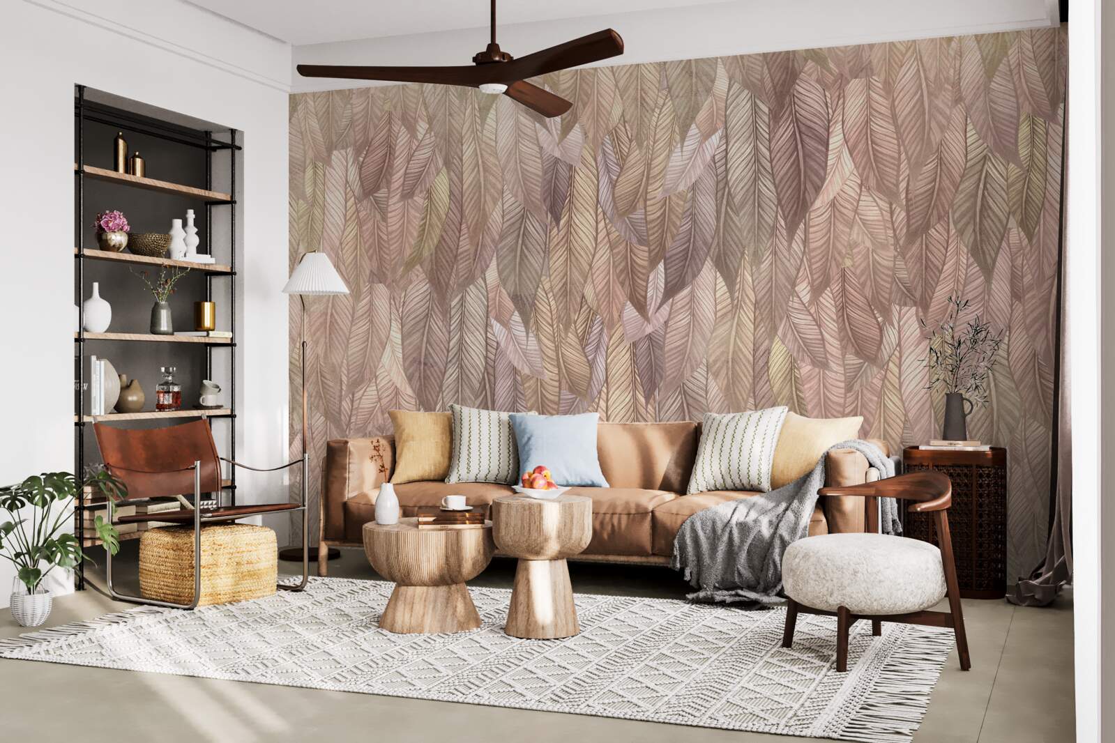 Fototapet tufișuri luxuriante de ferigi