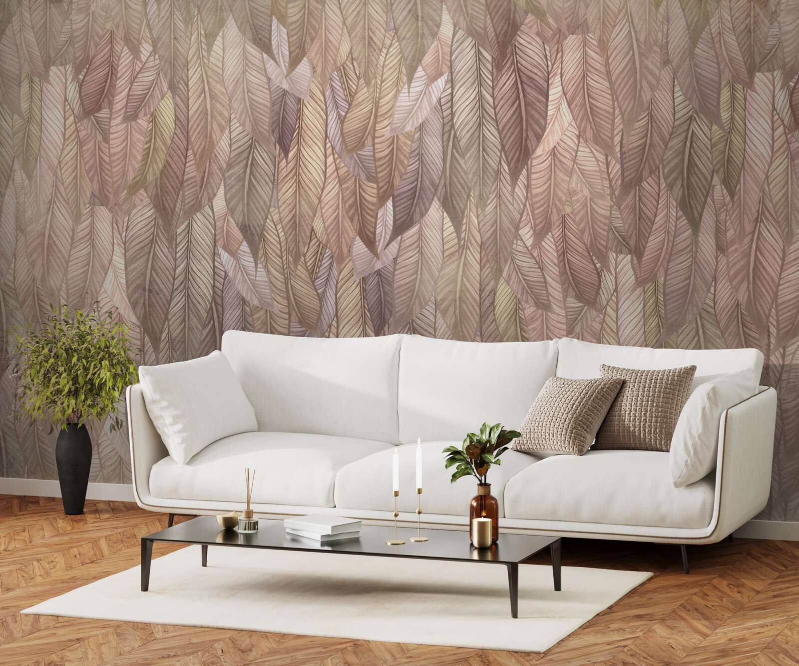 Fototapet tufișuri luxuriante de ferigi