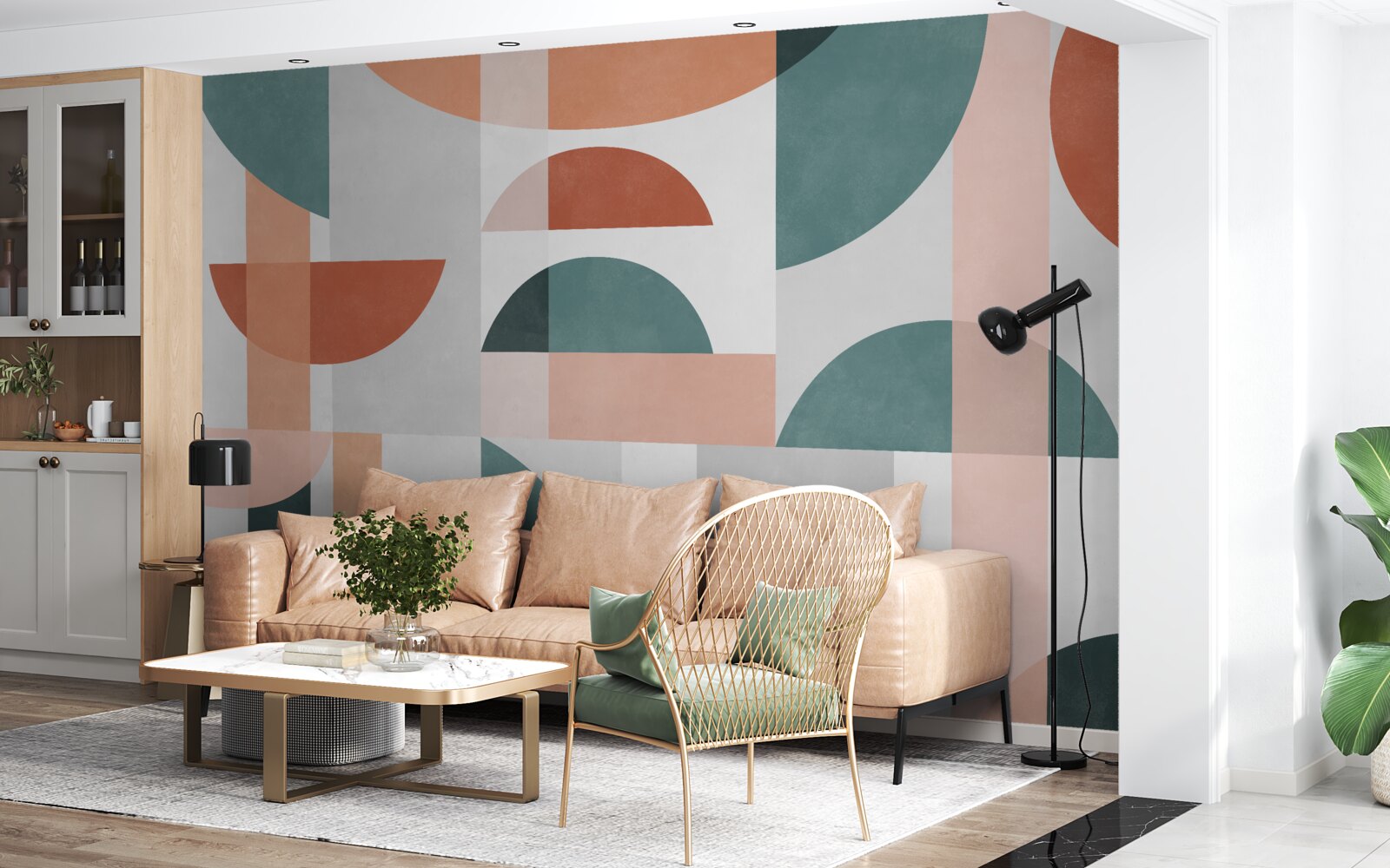 Fototapet forme geometrice în abstracție