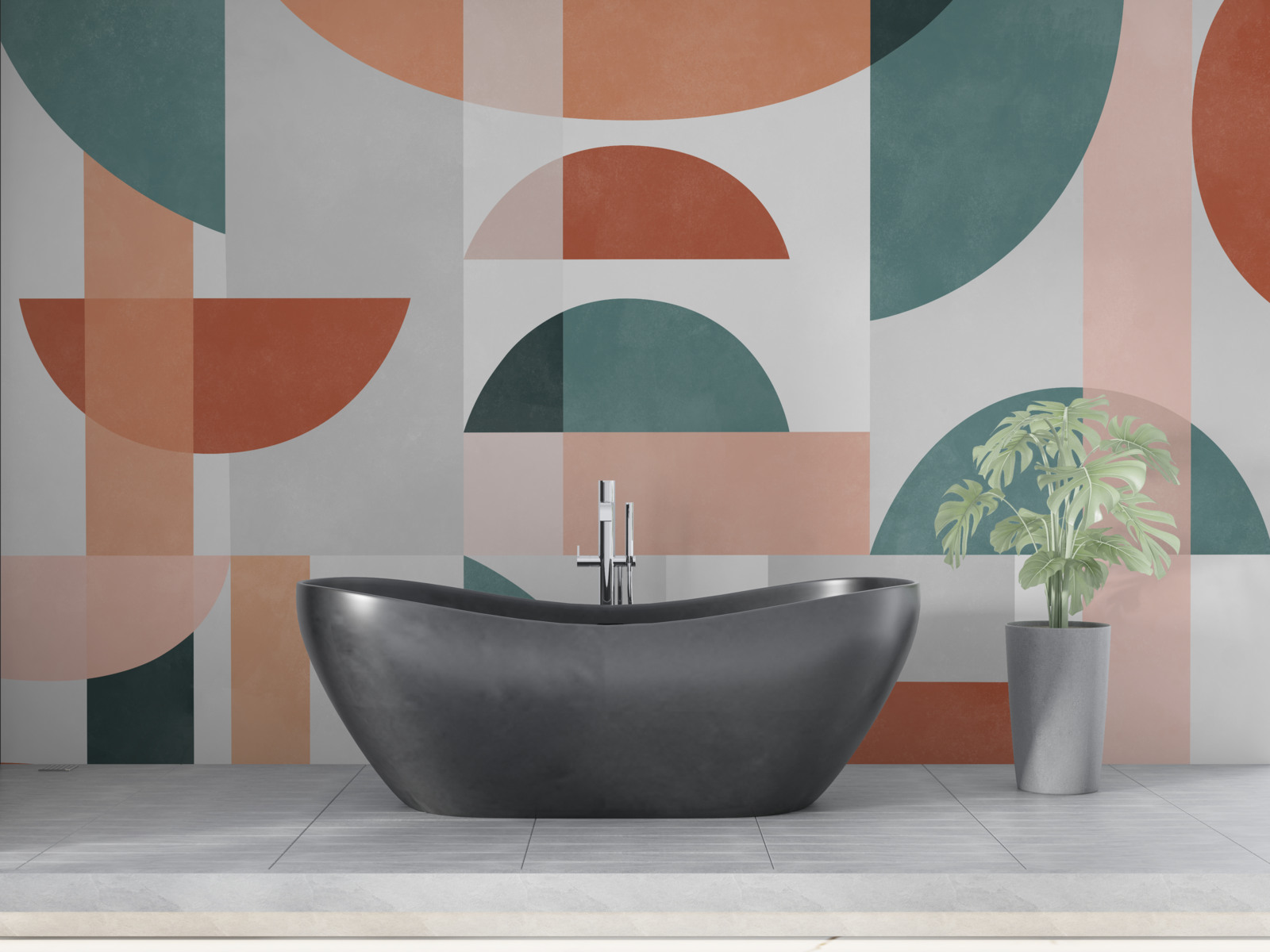 Fototapet forme geometrice în abstracție