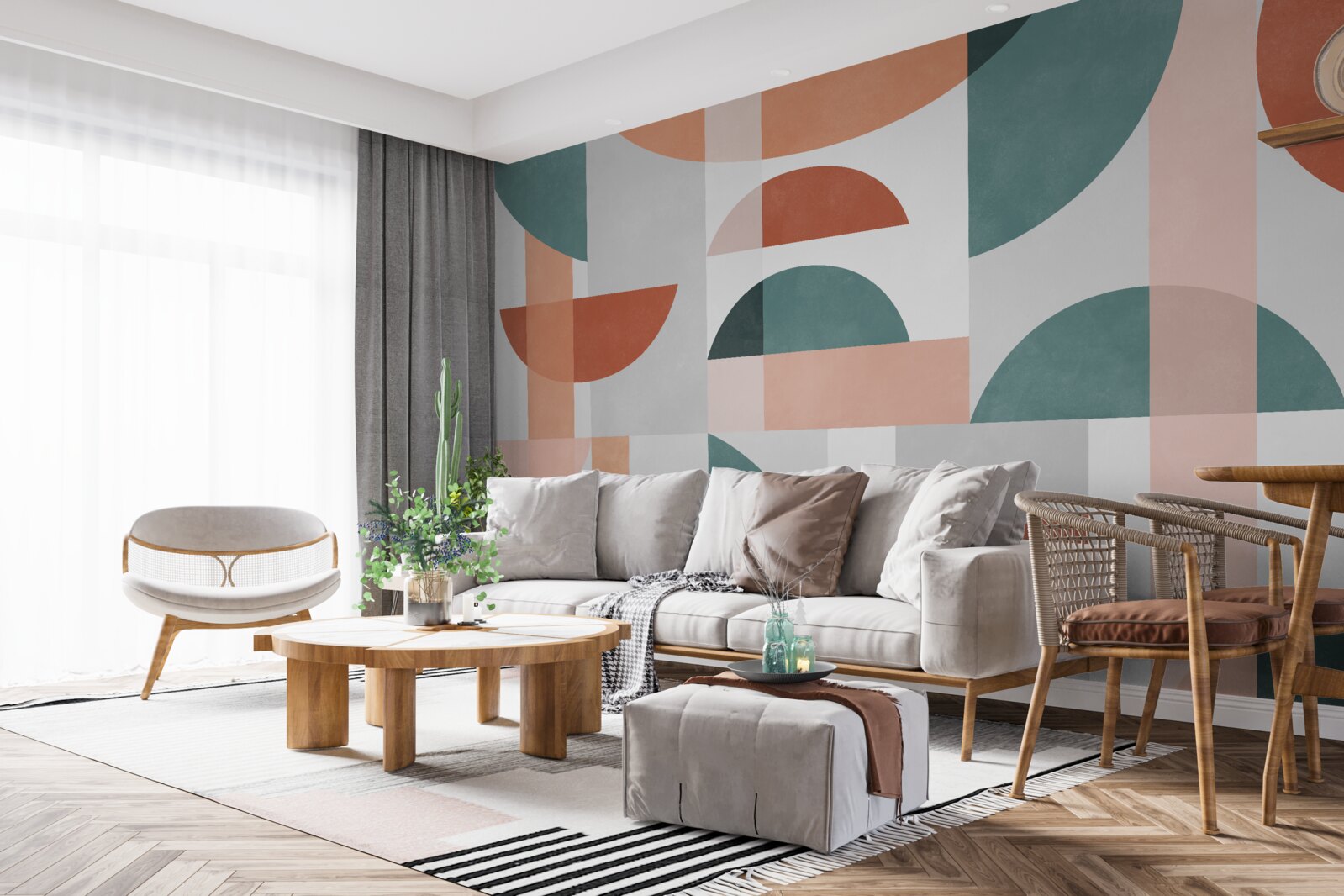 Fototapet forme geometrice în abstracție