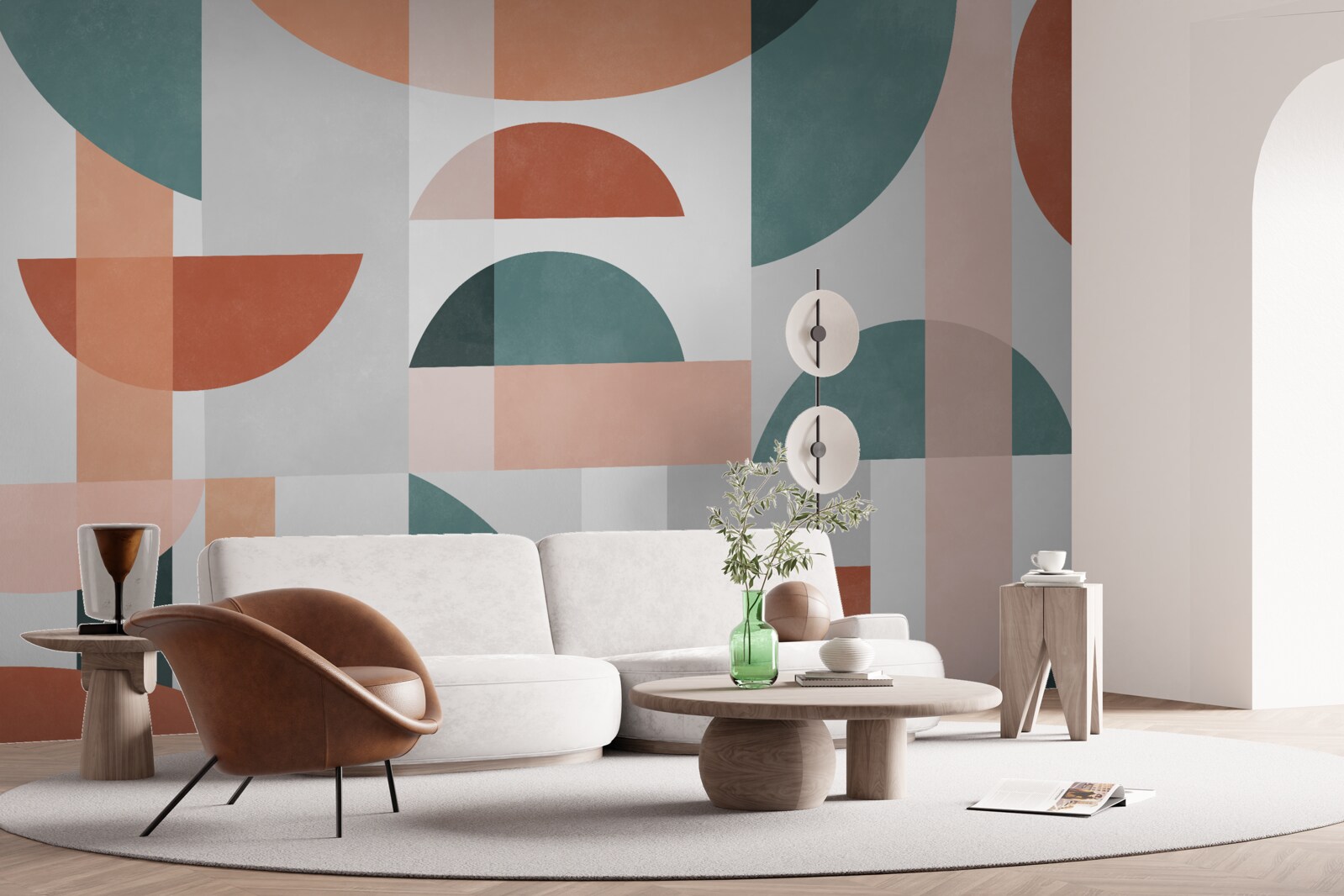 Fototapet forme geometrice în abstracție