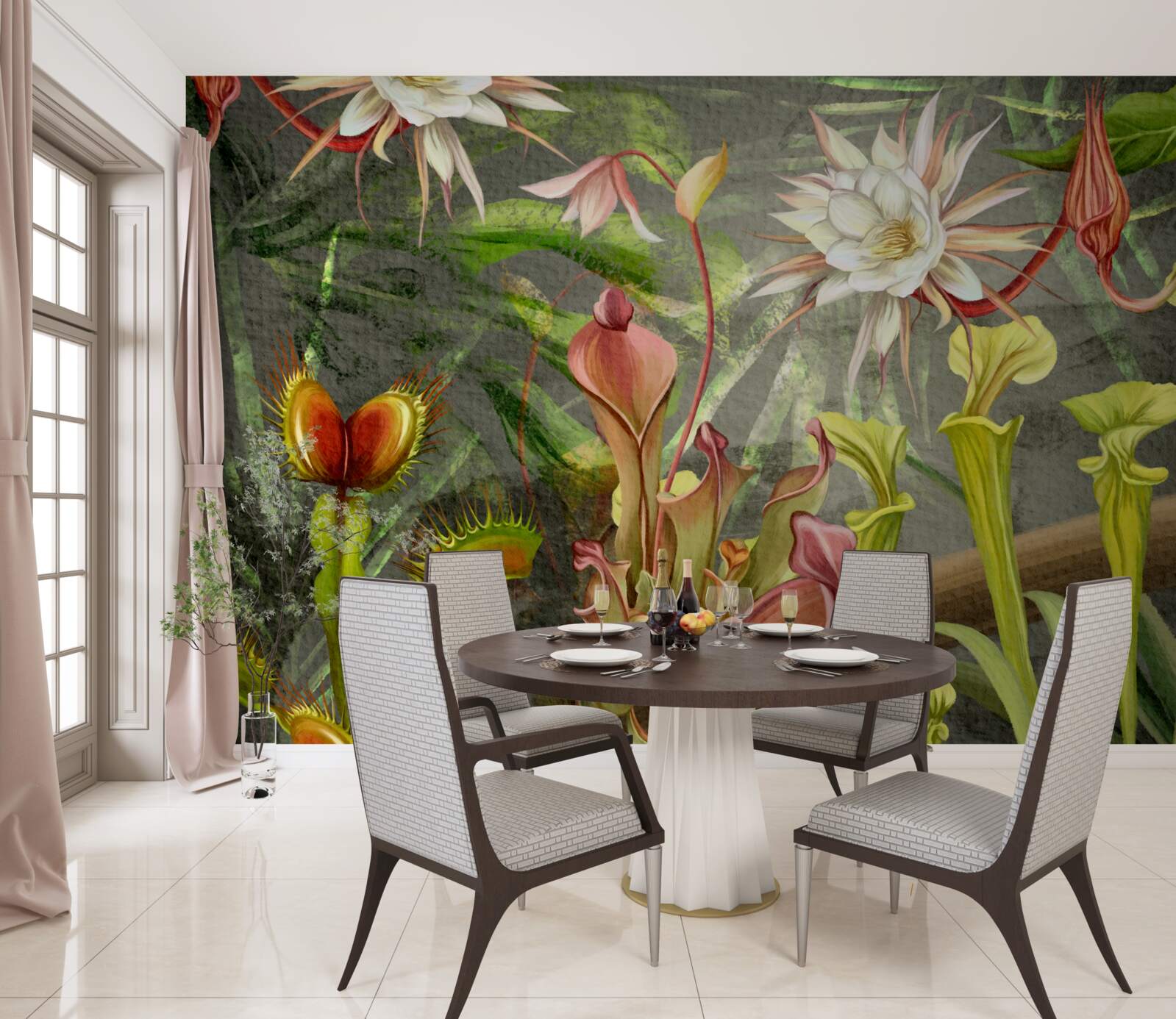 Fototapet plante carnivore din regiunile tropicale