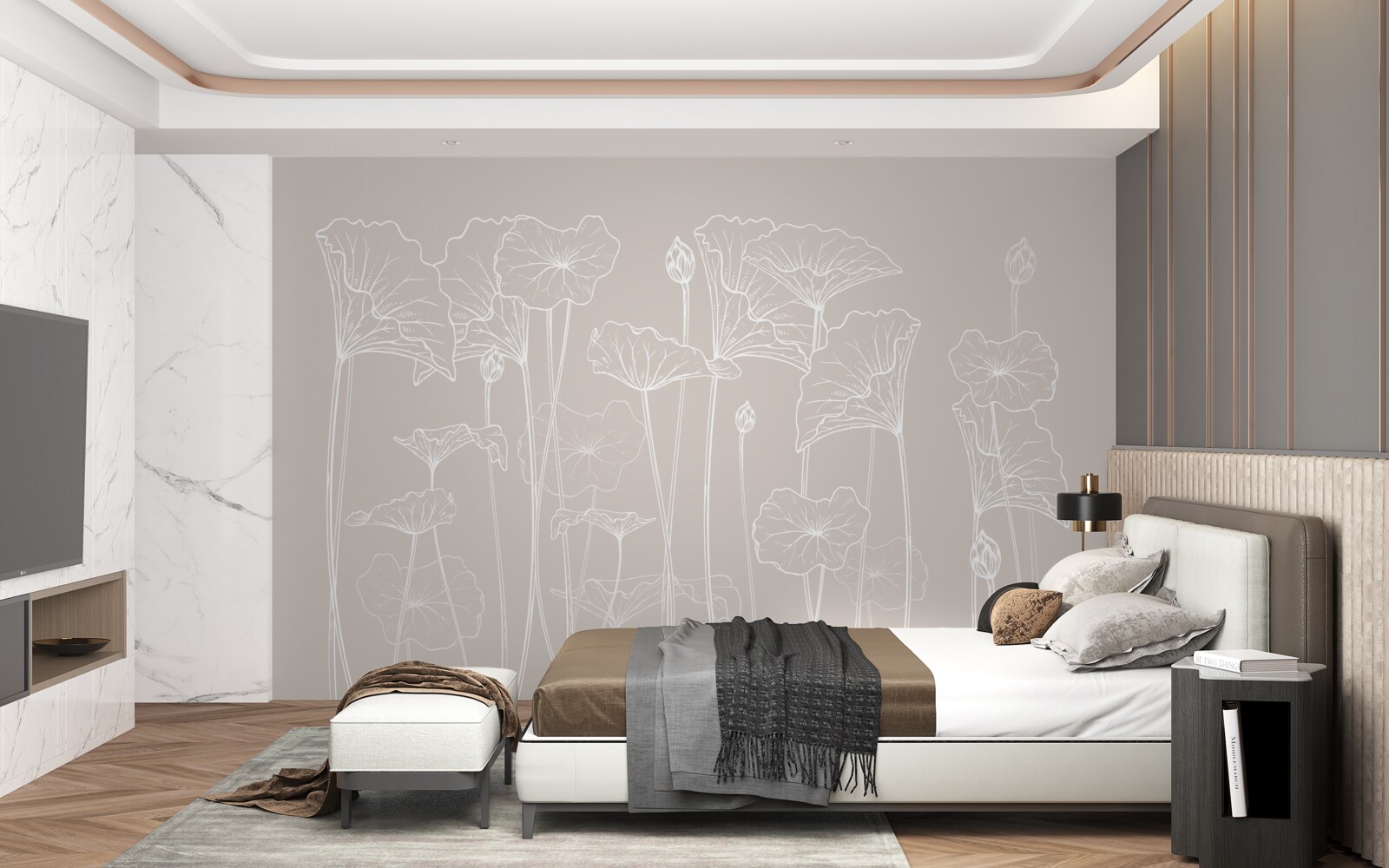 Fototapet maci în abstracție