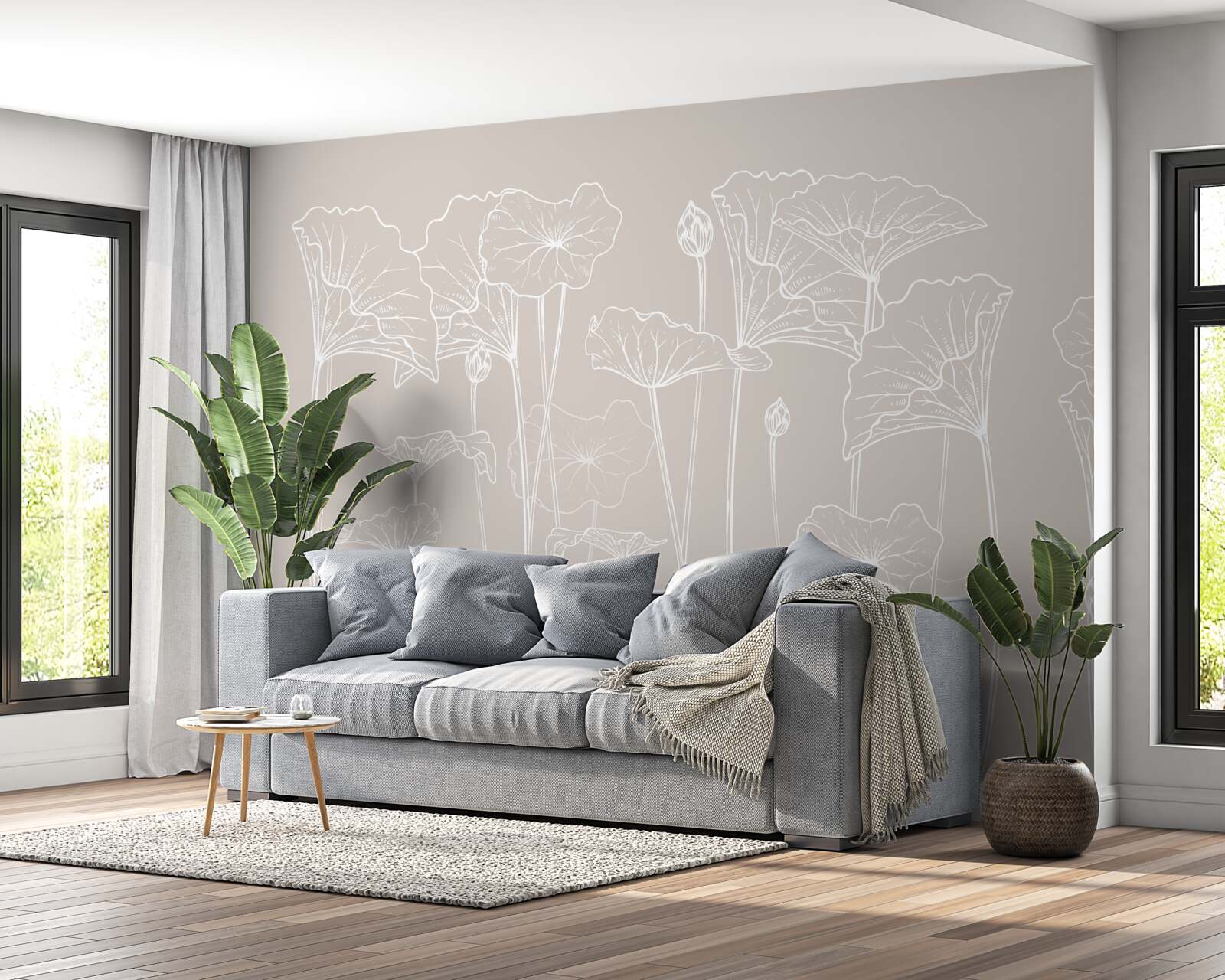 Fototapet maci în abstracție