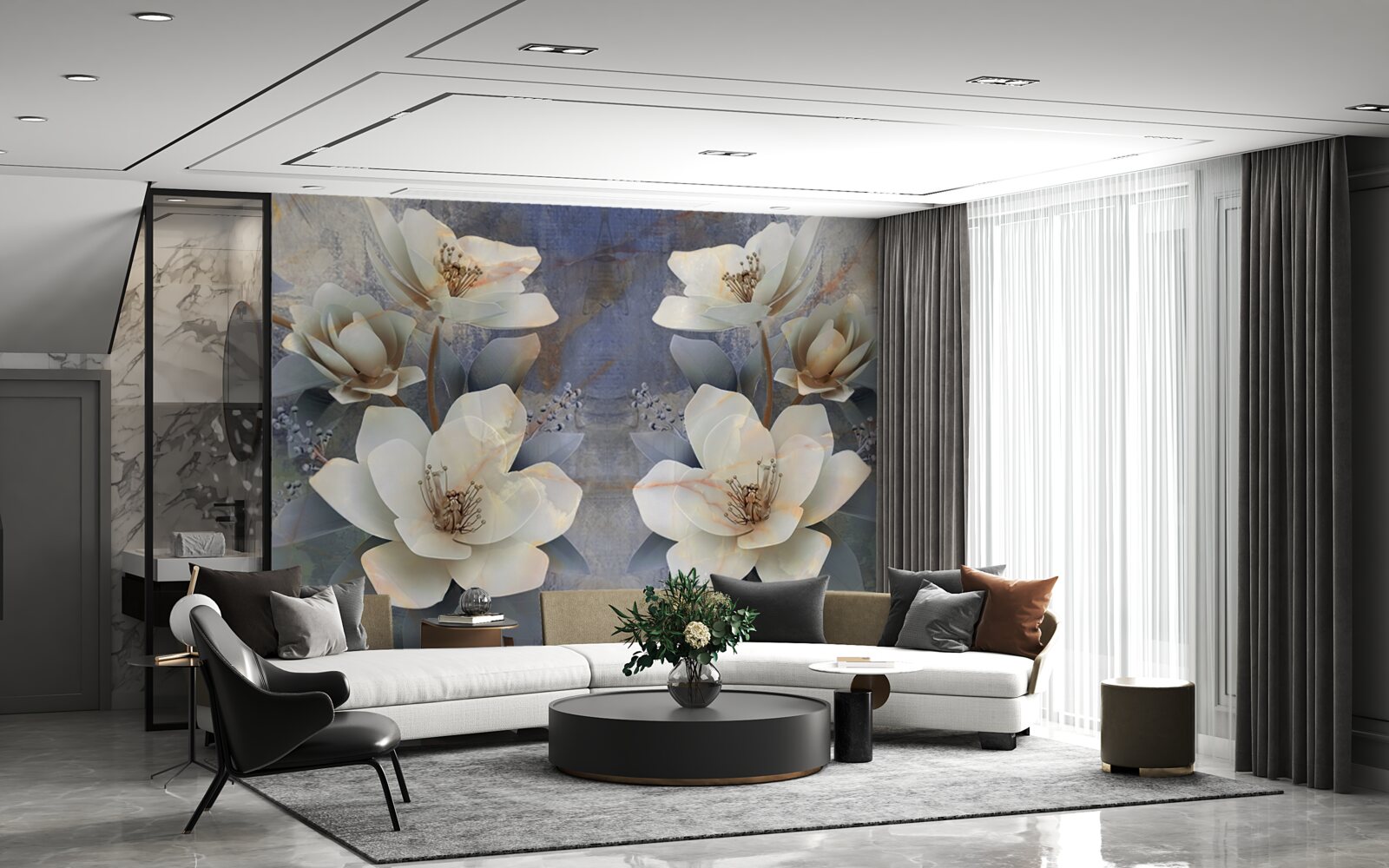 Fototapet pompătoare volumetrice