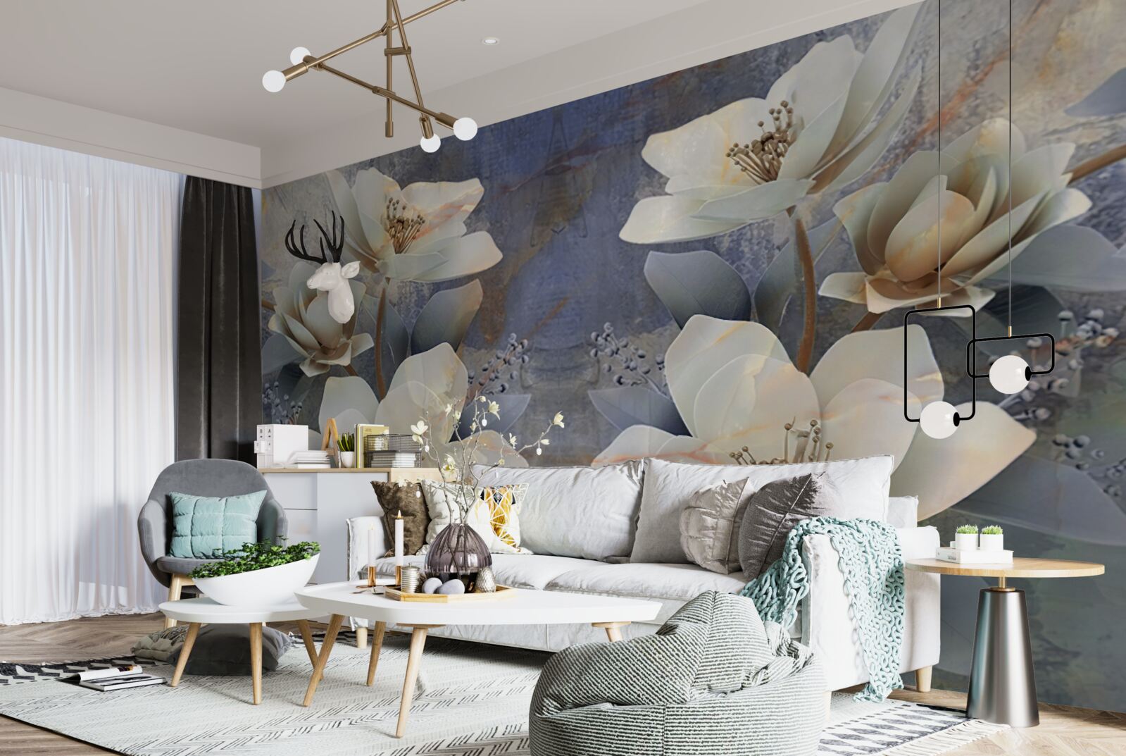 Fototapet pompătoare volumetrice