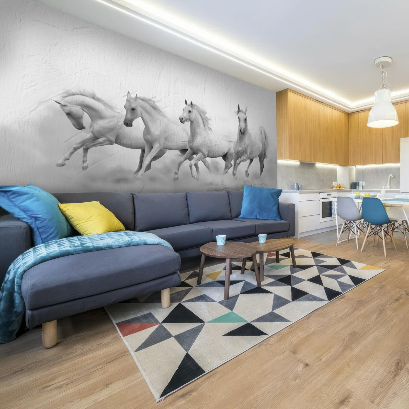 Fototapet grup de cai