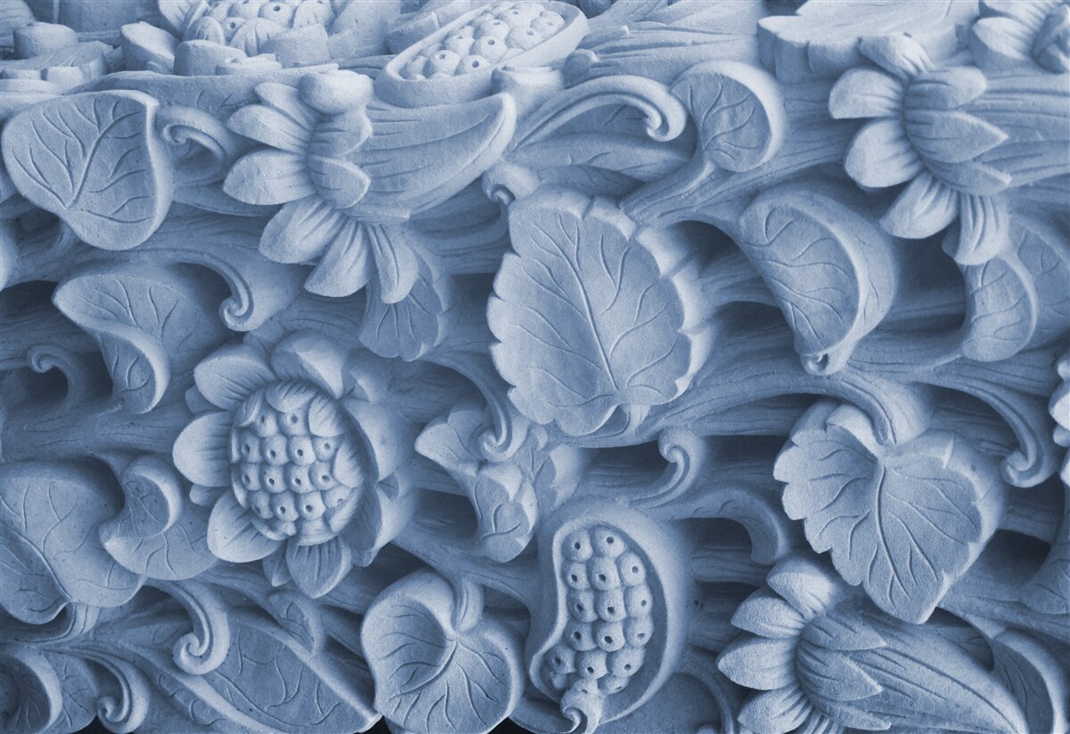 Fototapet textura frunzei pe ipsos