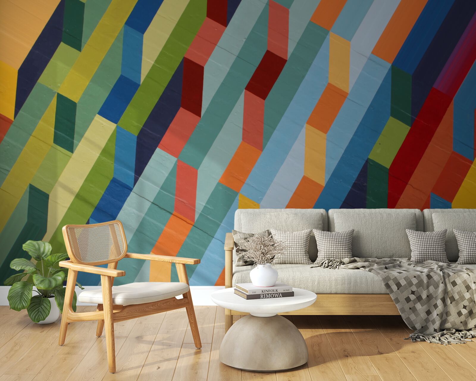 Fototapet forme dreptunghiulare în culori bogate