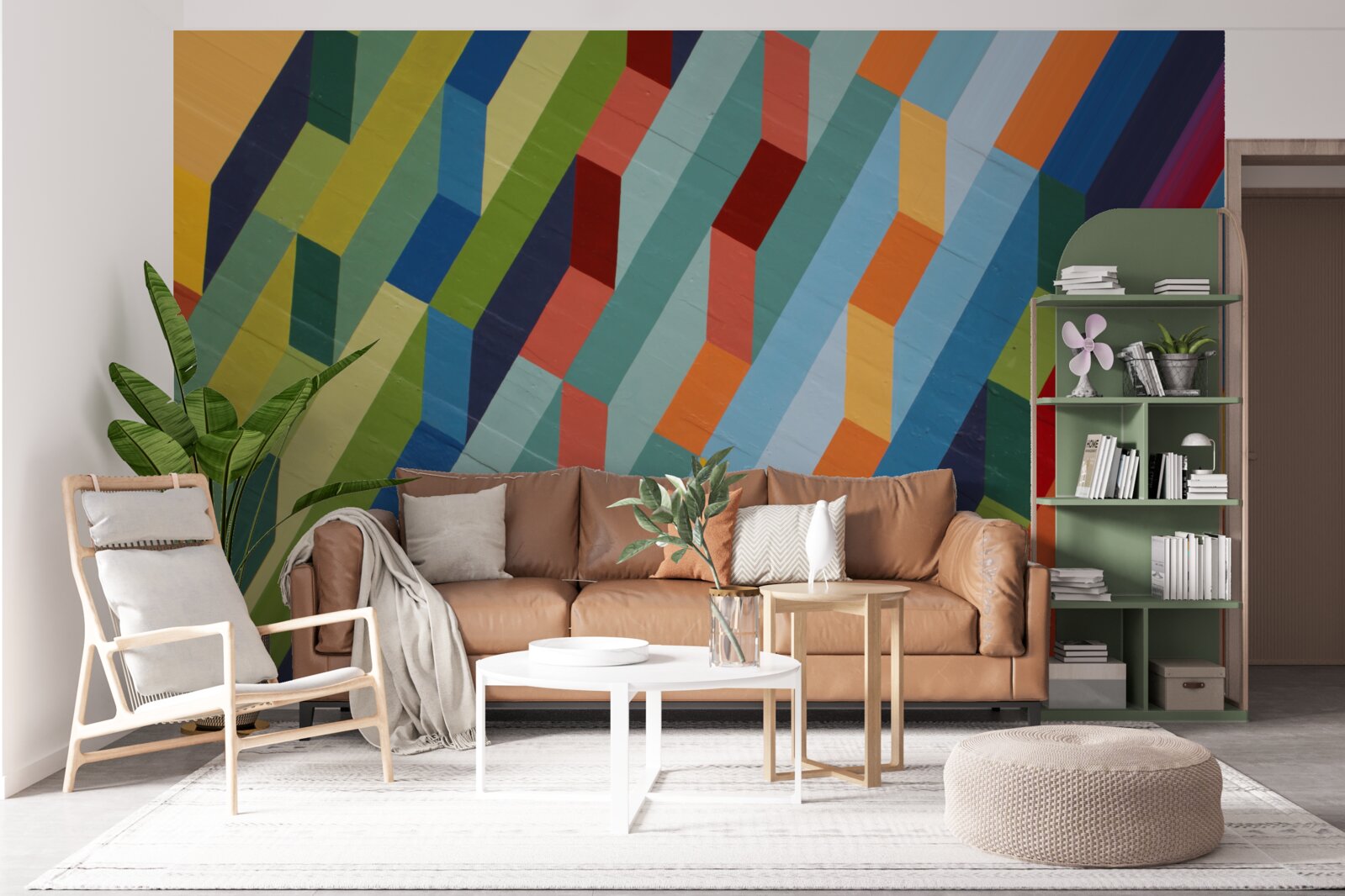 Fototapet forme dreptunghiulare în culori bogate