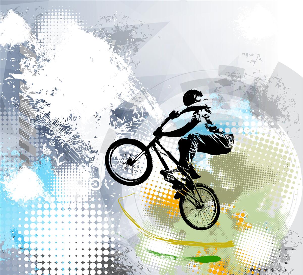 Fototapet graffiti pentru motocicliști