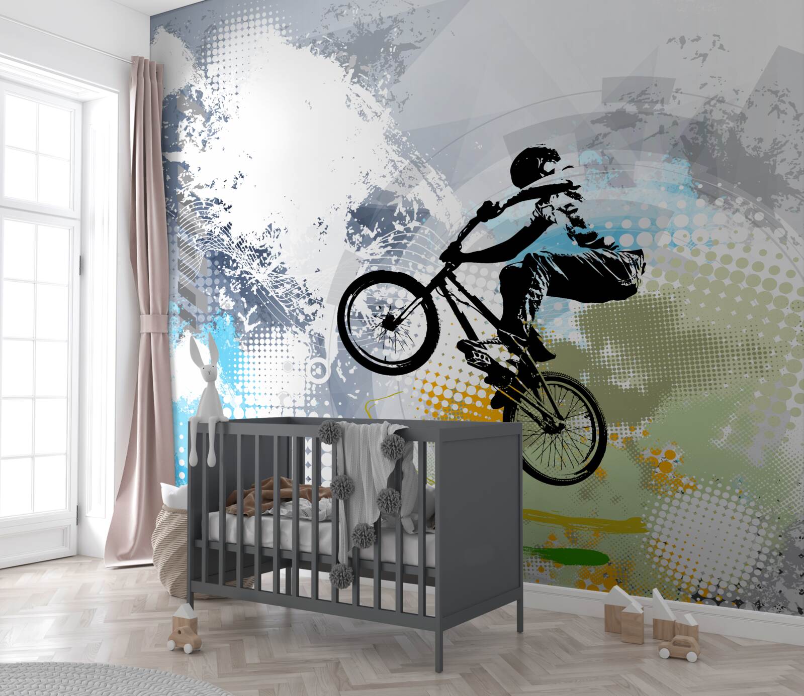 Fototapet graffiti pentru motocicliști