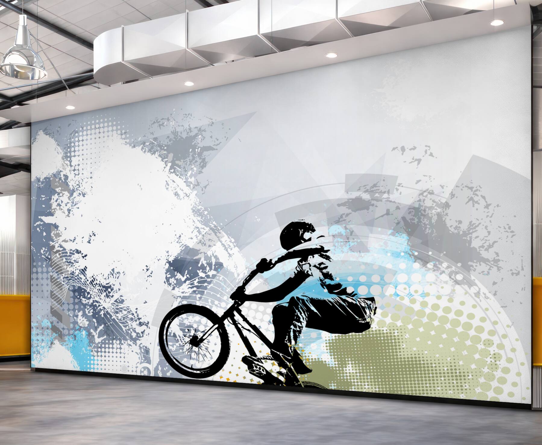 Fototapeta graffiti motocyklisty