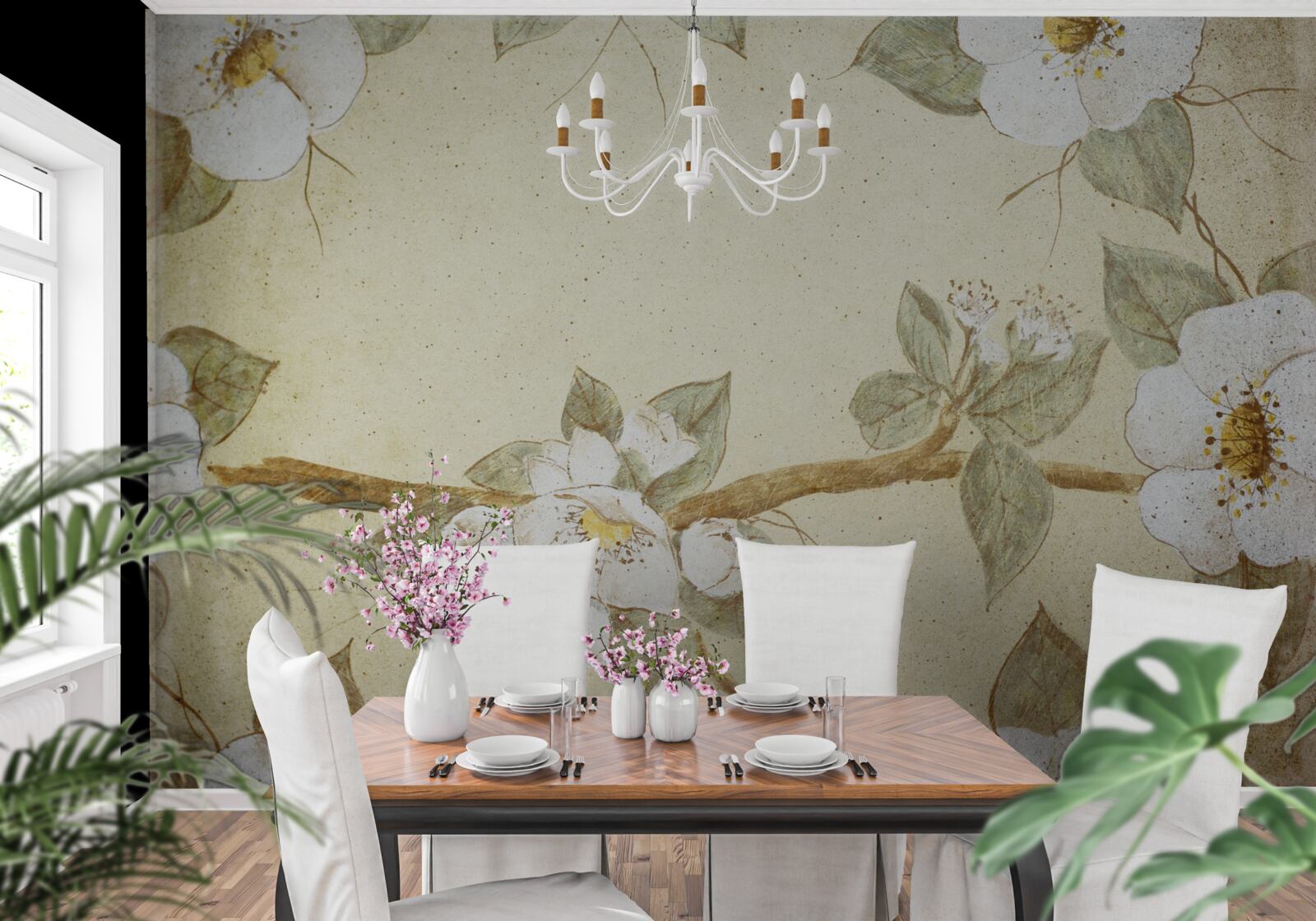 Fototapet florile înfloresc pe ramuri