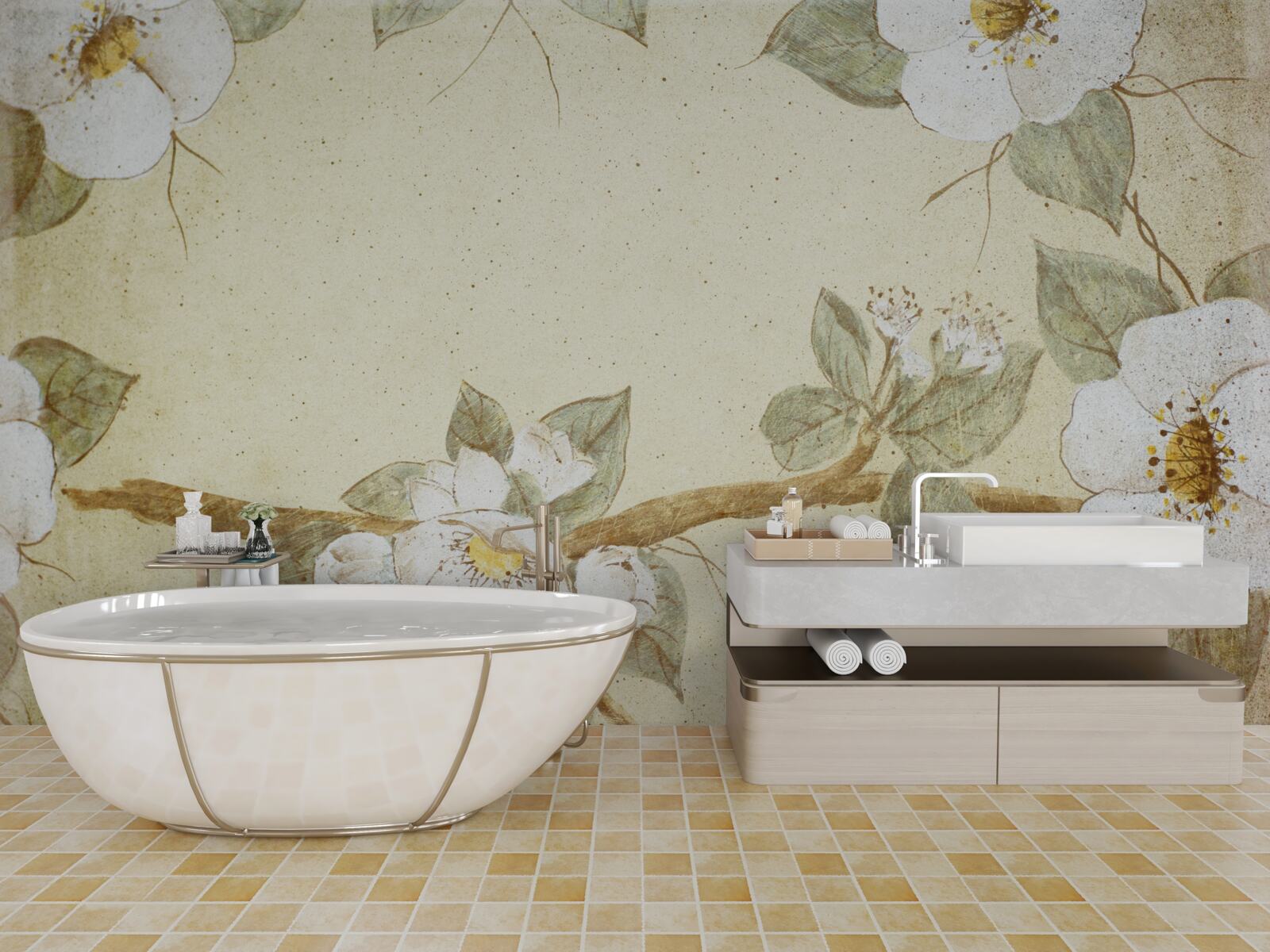 Fototapet florile înfloresc pe ramuri