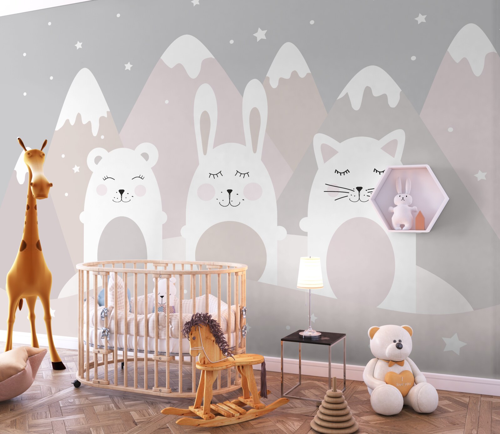 Fototapet animale de munte