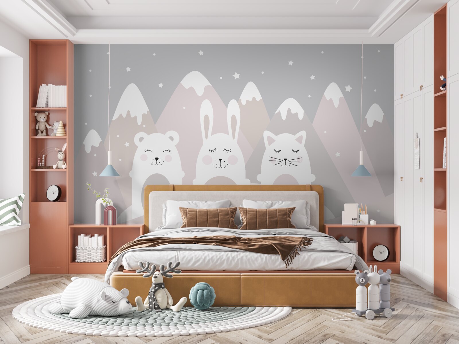 Fototapet animale de munte