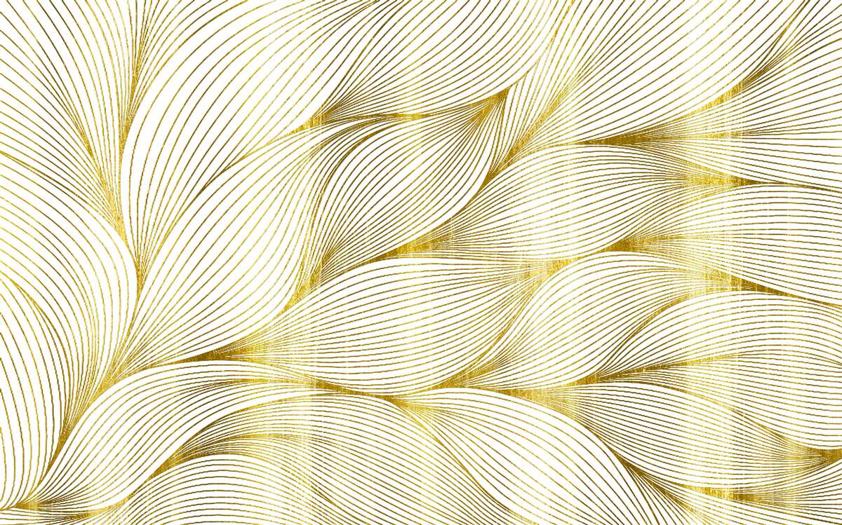 Fototapet frunzele au o nuanță aurie caldă