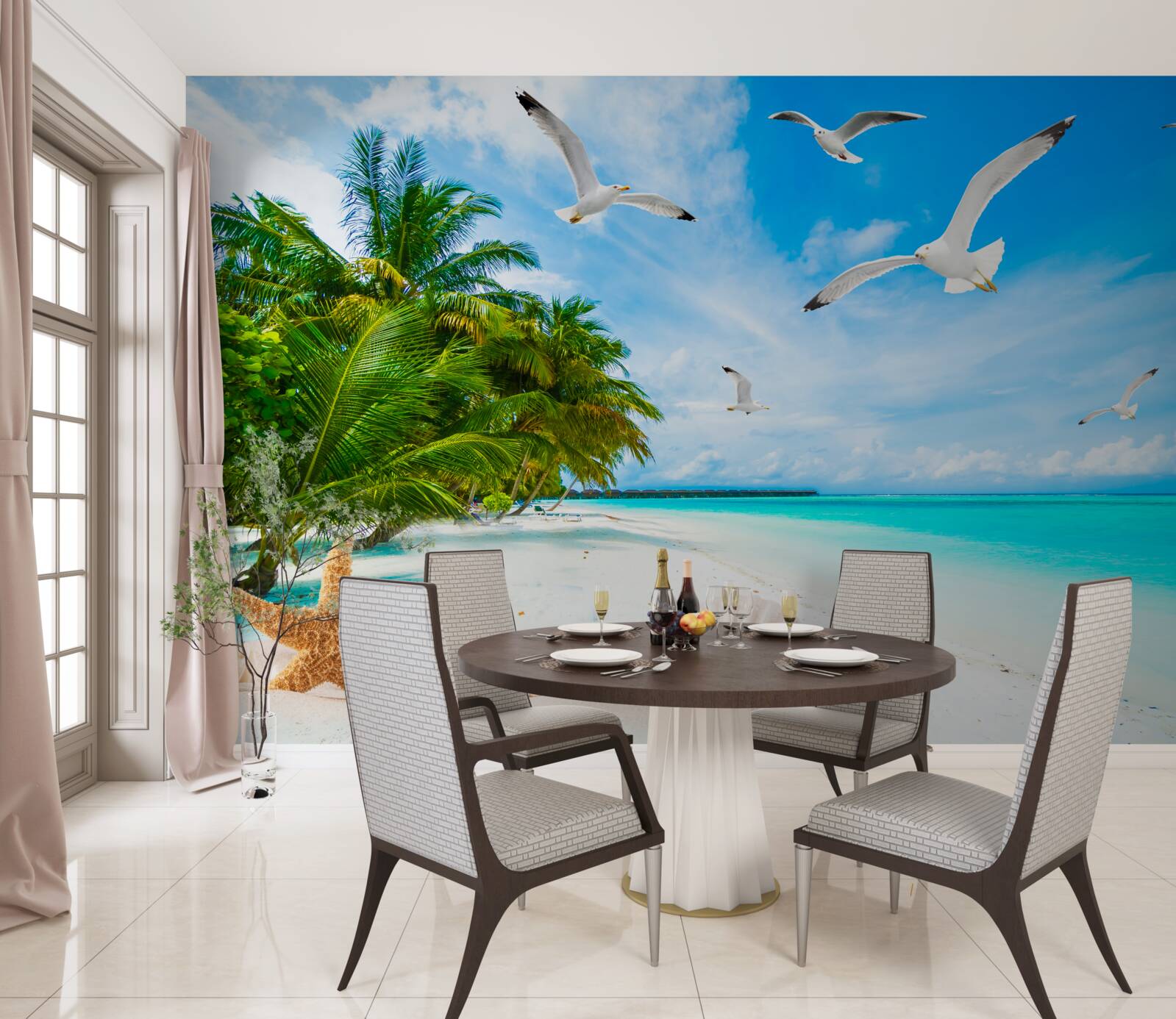 Fototapet țărm tropical calm