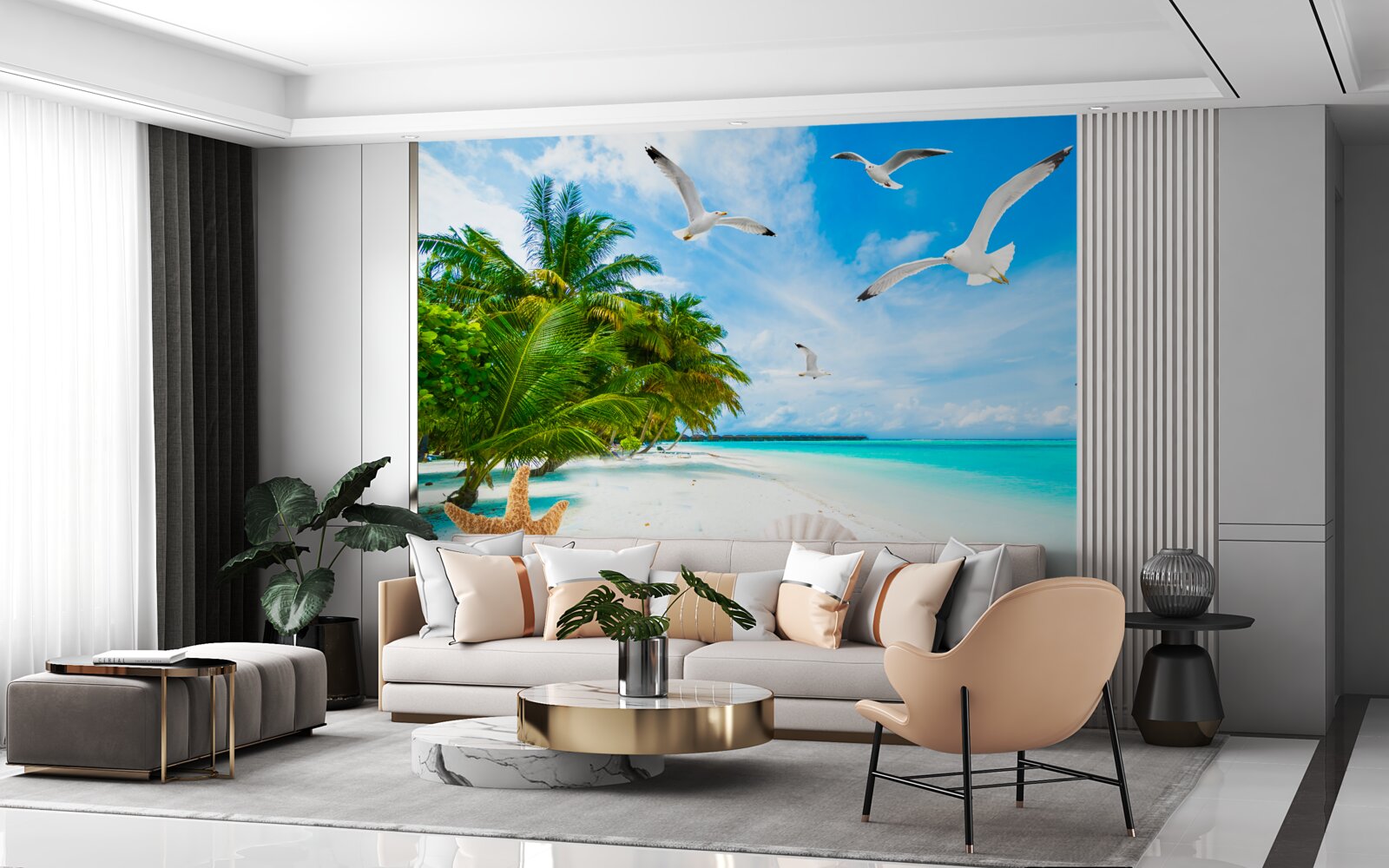 Fototapet țărm tropical calm