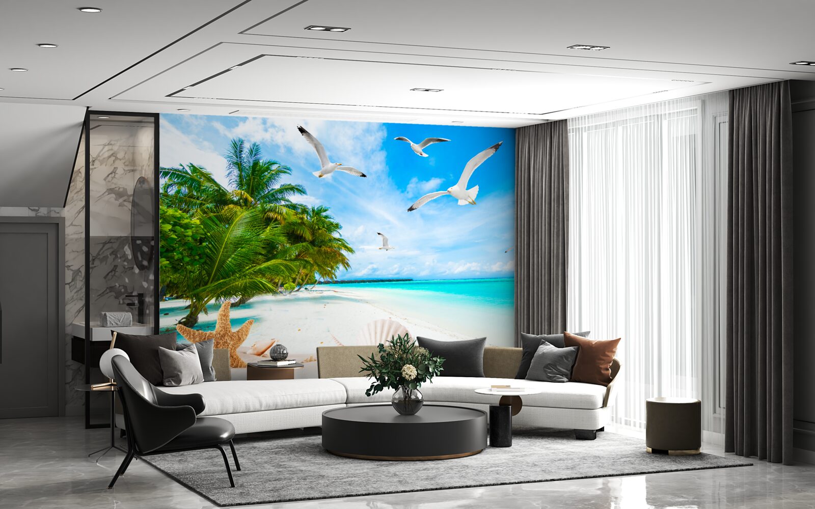 Fototapet țărm tropical calm