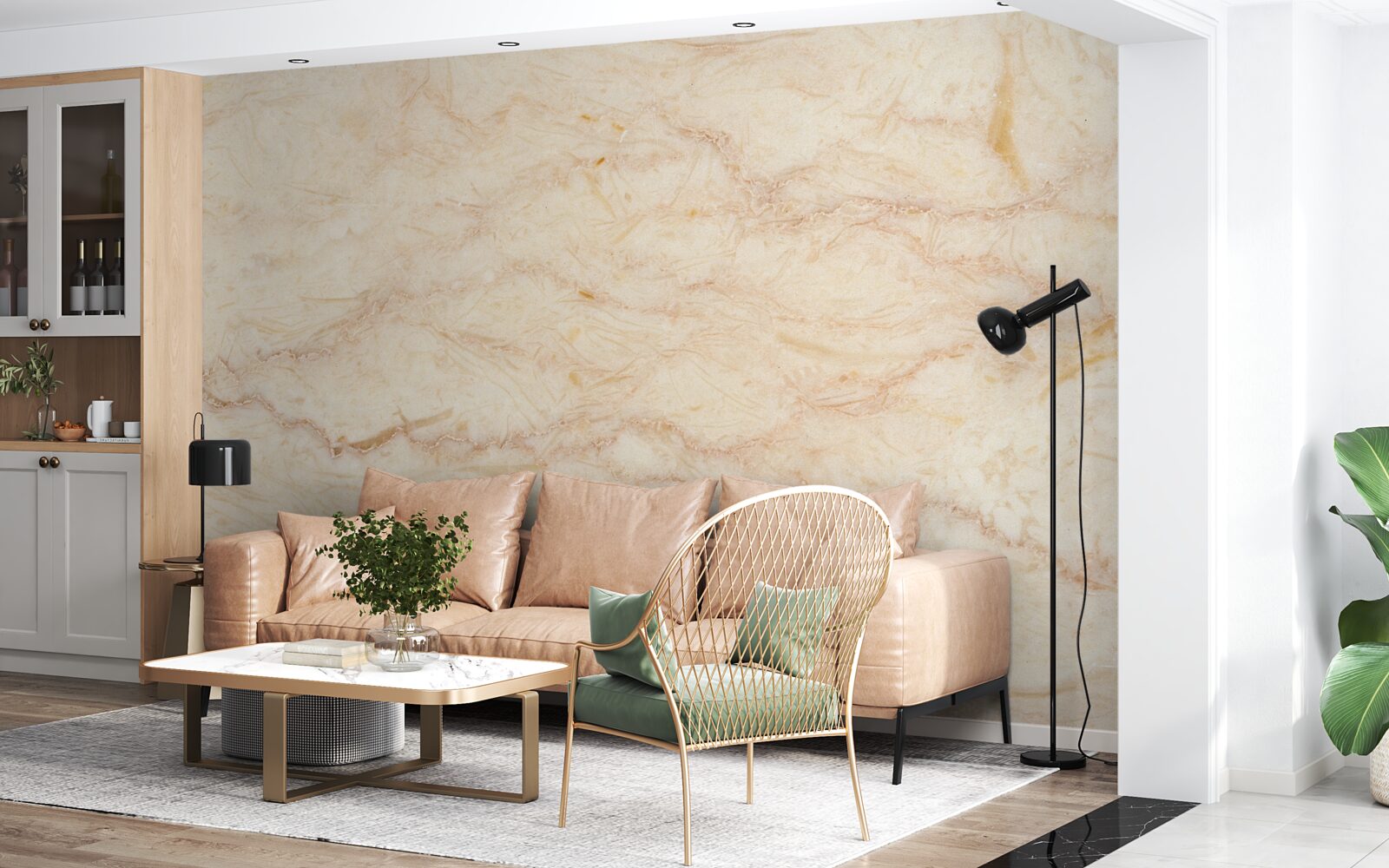 Fototapet vântul transportă nisip pe câmp