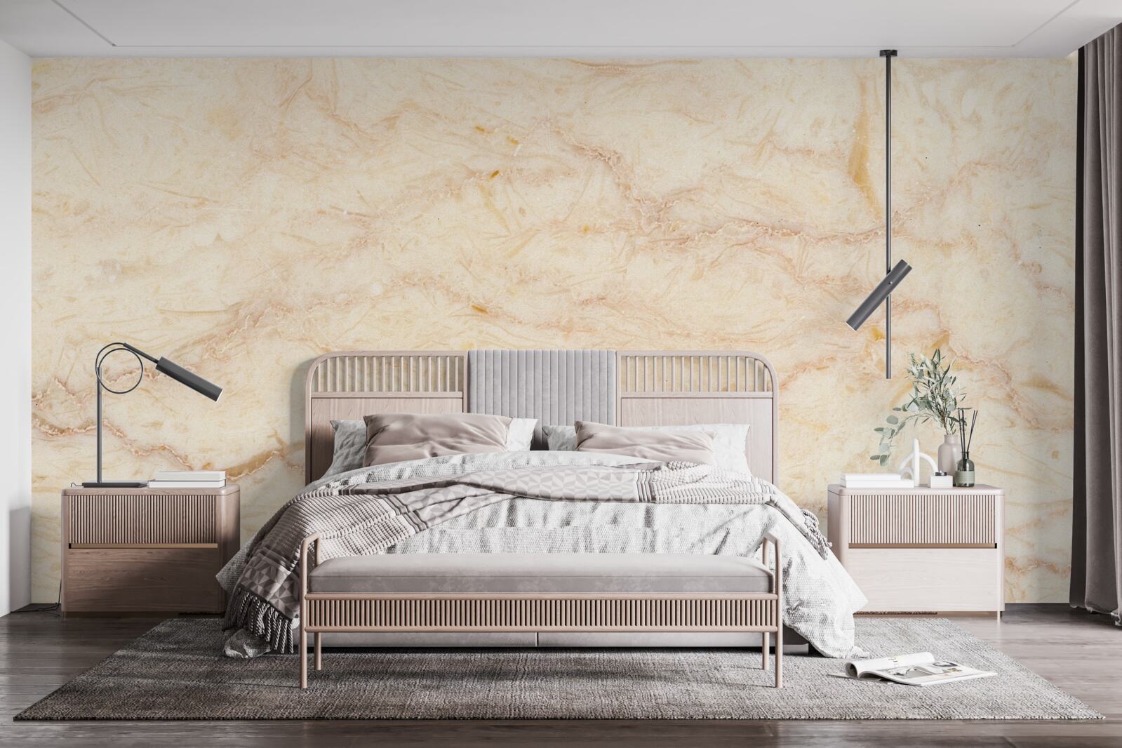 Fototapet vântul transportă nisip pe câmp