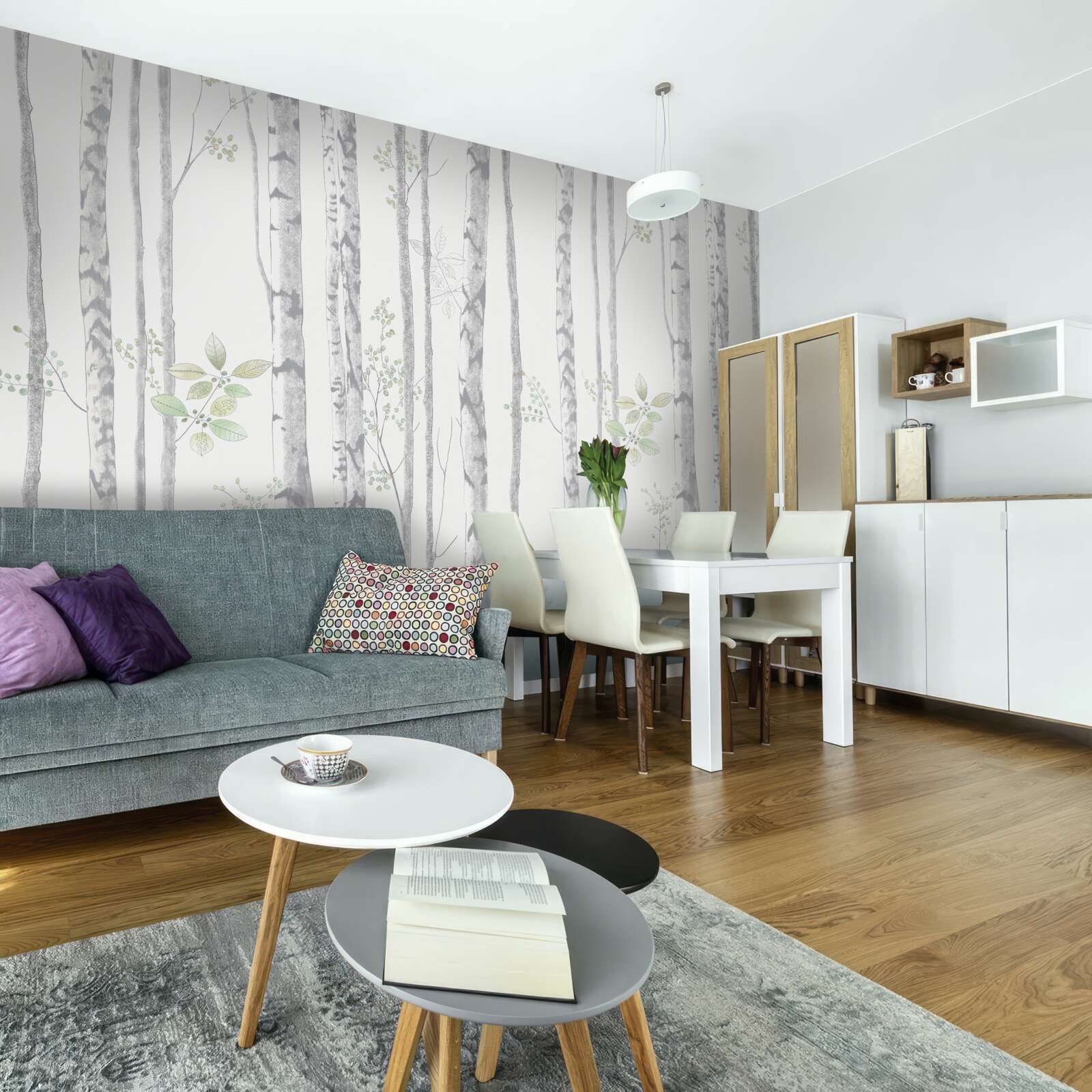 Fototapet mesteacăn subțire